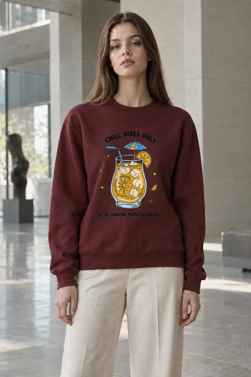 "Citrus Breeze" Heavy Blend Unisex Crewneck Sweatshirt | Gildan 18000