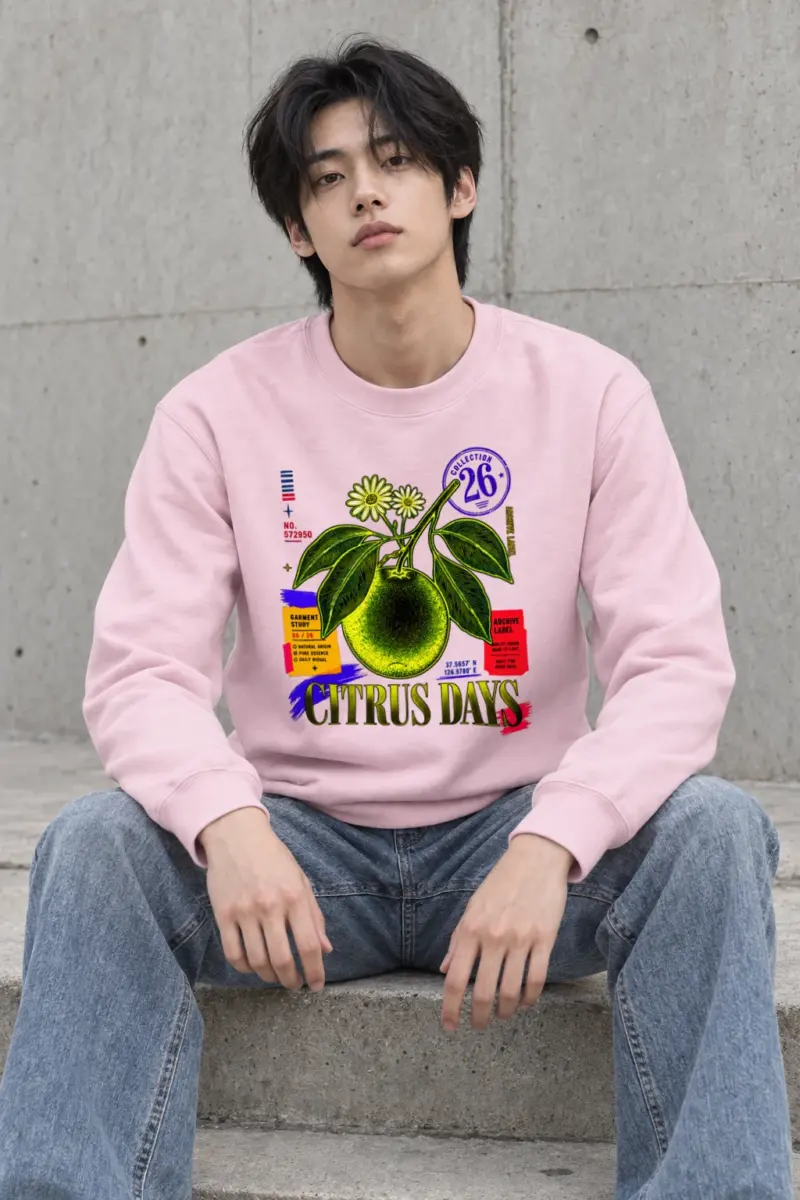 "Citrus Days" Heavy Blend Unisex Crewneck Sweatshirt