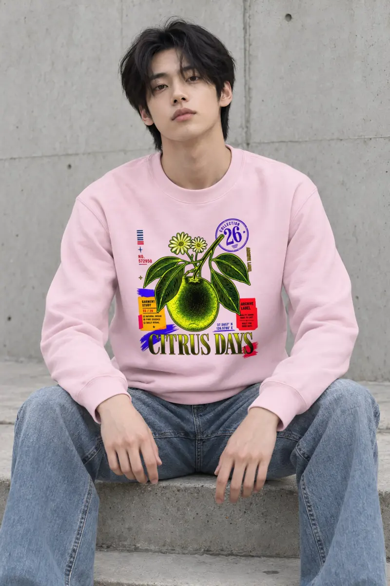 "Citrus Days" Heavy Blend Unisex Crewneck Sweatshirt
