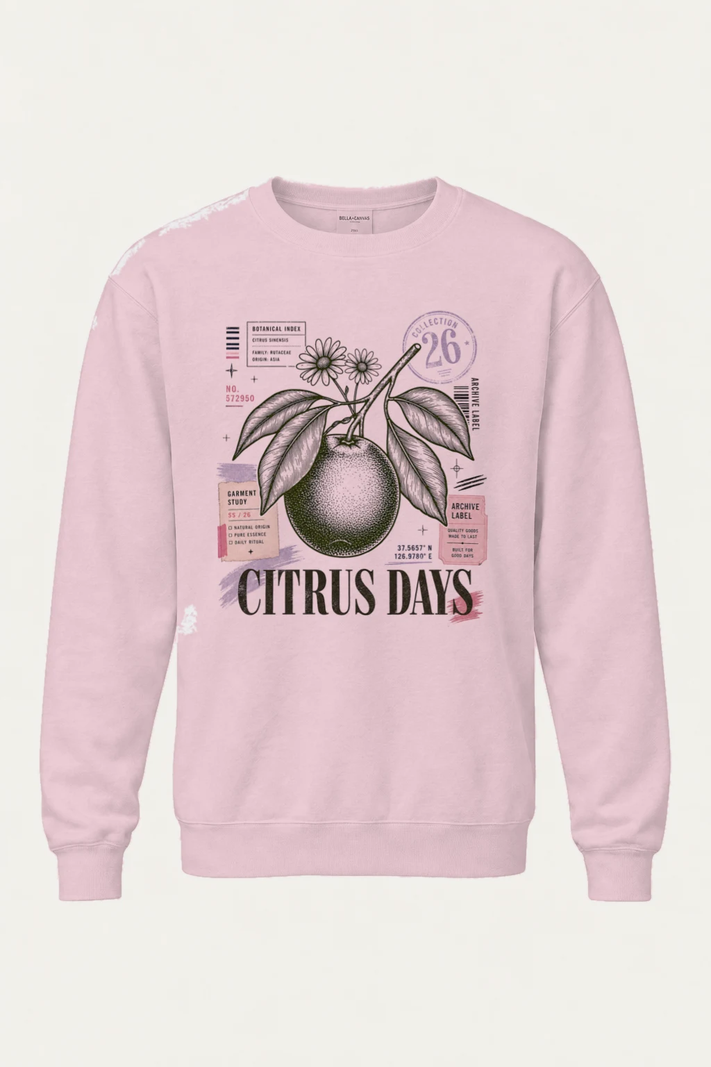 "Citrus Days" Heavy Blend Unisex Crewneck Sweatshirt | Gildan 18000