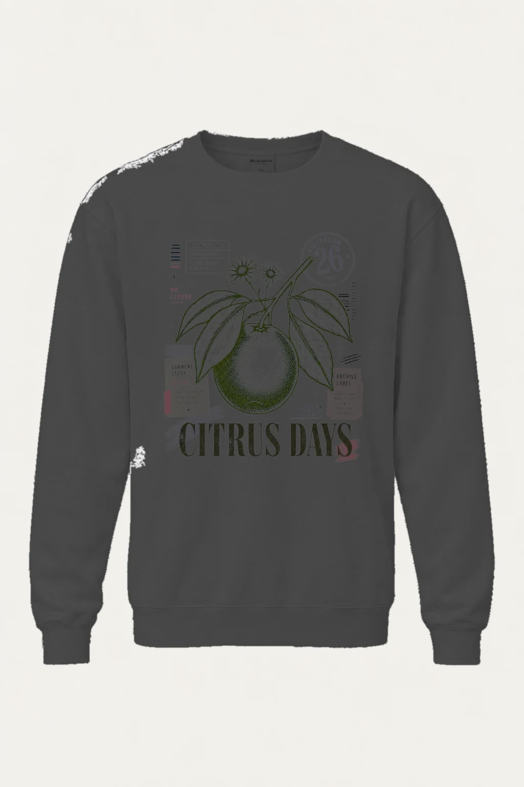 "Citrus Days" Heavy Blend Unisex Crewneck Sweatshirt | Gildan 18000