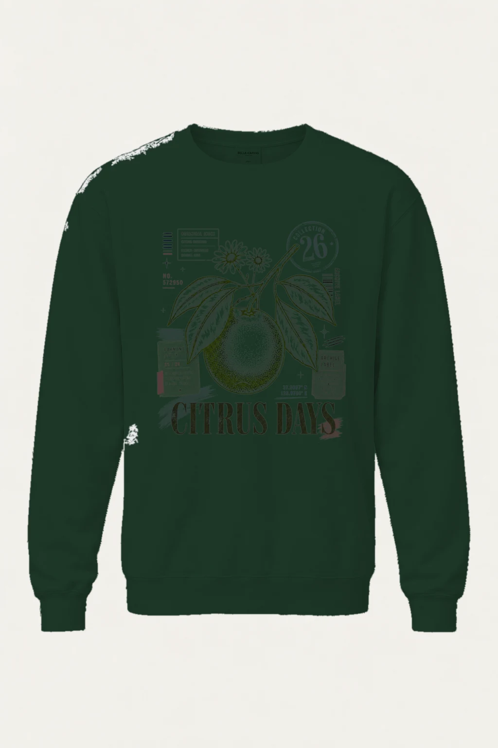 "Citrus Days" Heavy Blend Unisex Crewneck Sweatshirt | Gildan 18000