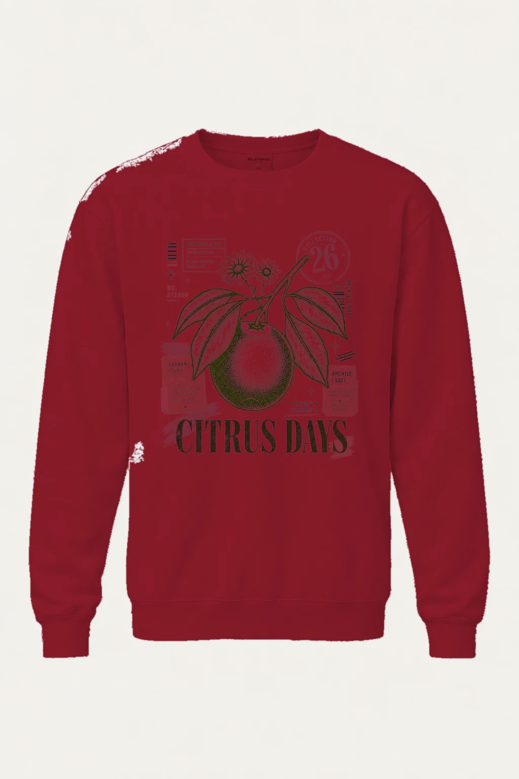 "Citrus Days" Heavy Blend Unisex Crewneck Sweatshirt | Gildan 18000