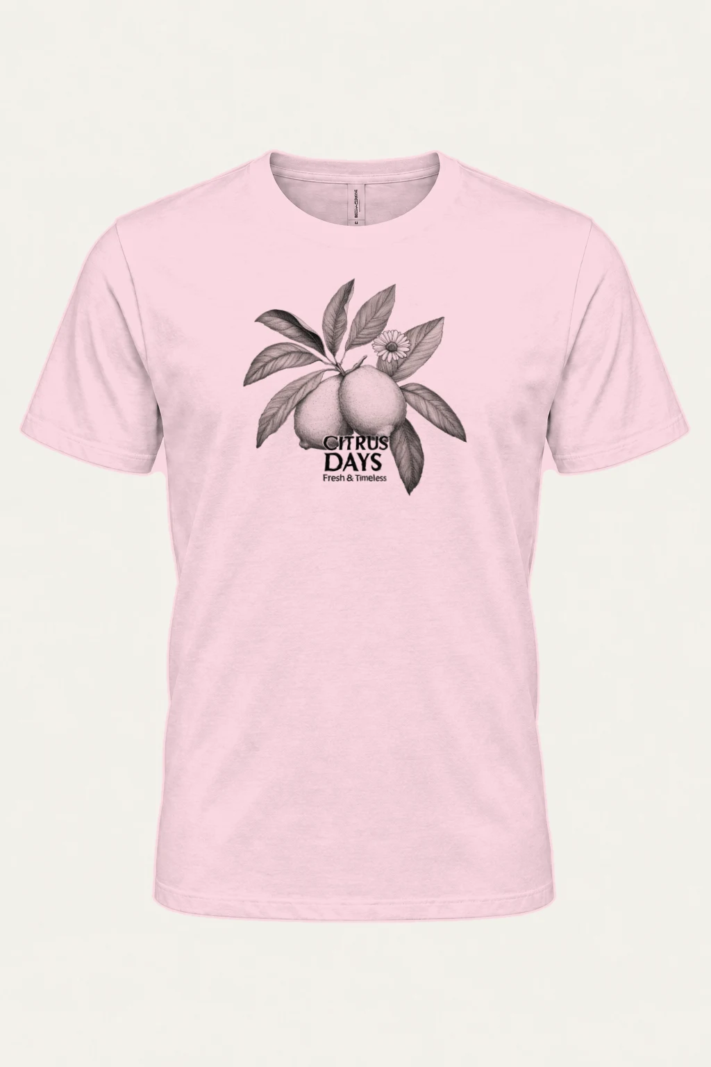 "Citrus Days" Heavyweight Unisex Crewneck T-shirt | Gildan 5000