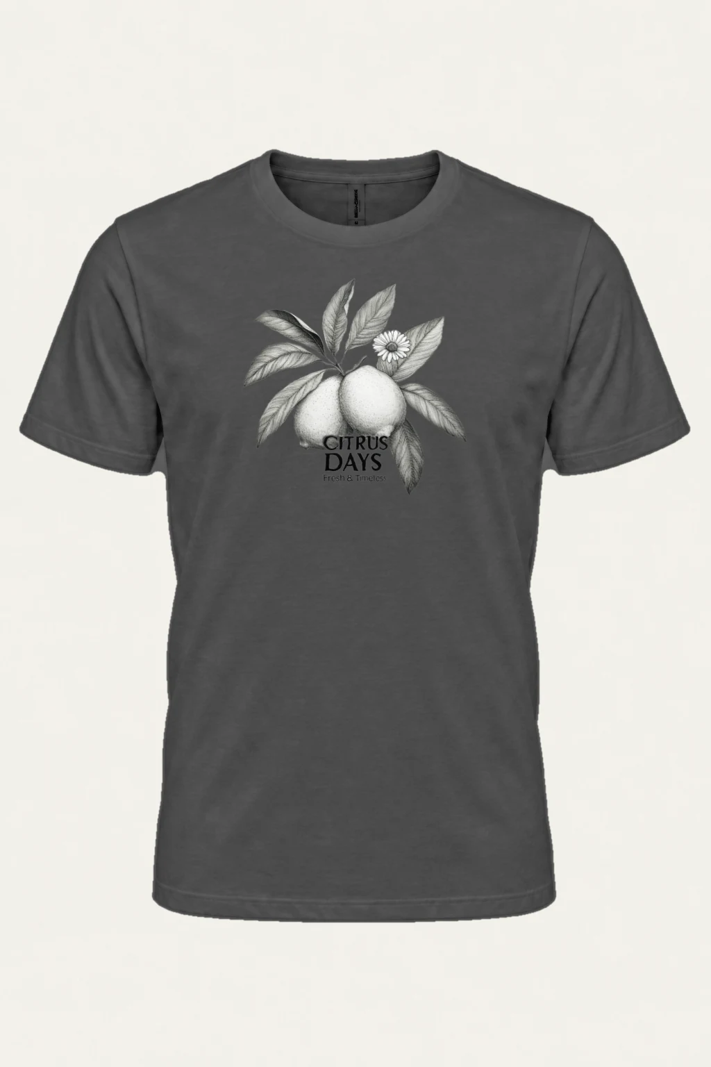 "Citrus Days" Heavyweight Unisex Crewneck T-shirt | Gildan 5000