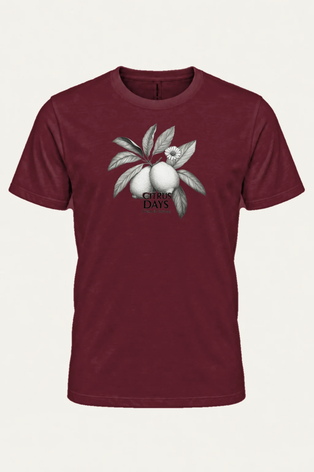 "Citrus Days" Heavyweight Unisex Crewneck T-shirt | Gildan 5000