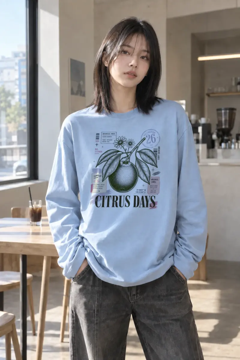 “Citrus Days” Unisex Longsleeve T-shirt | Gildan 2400