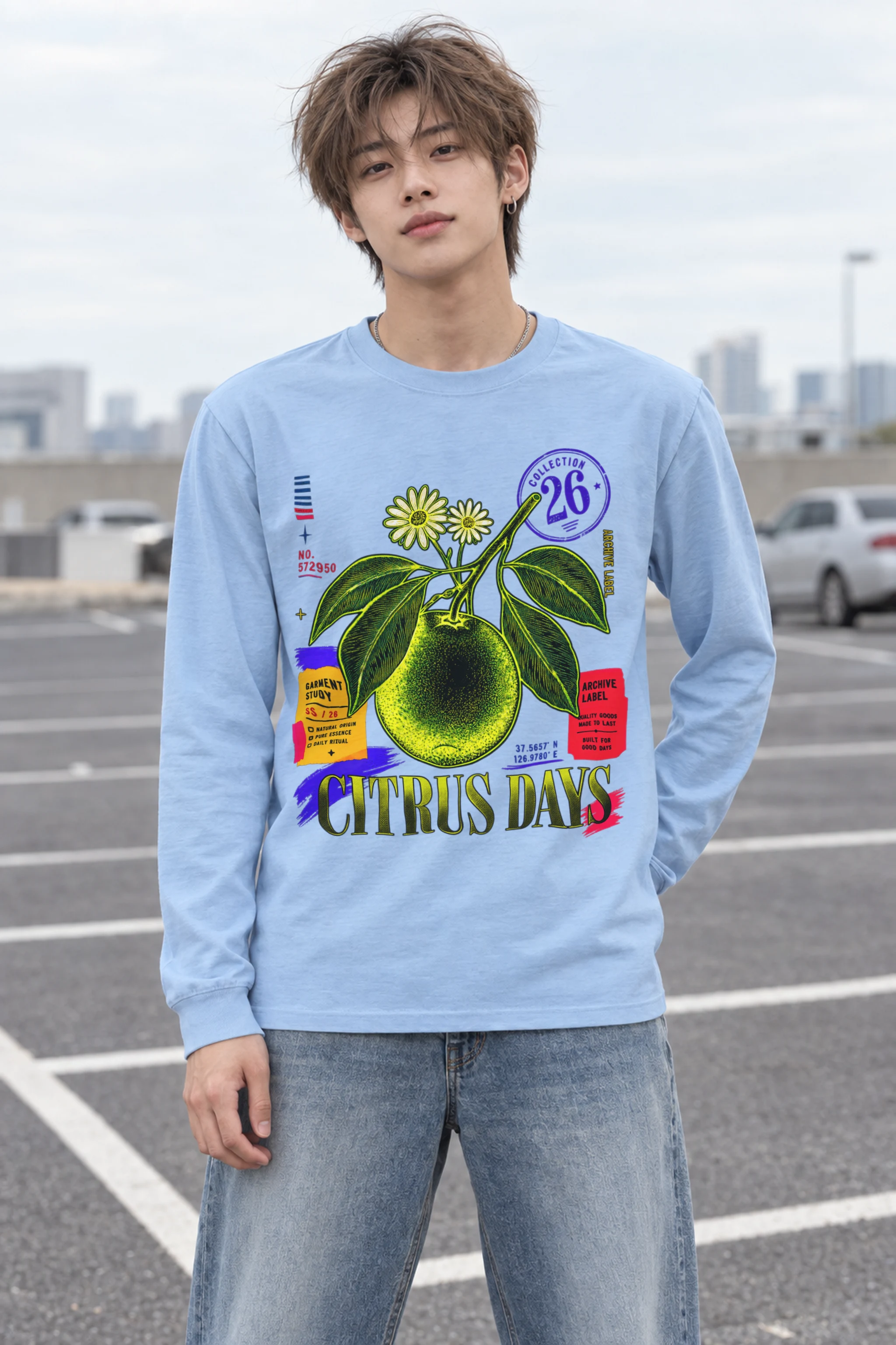 "Citrus Days" Unisex Longsleeve T-shirt
