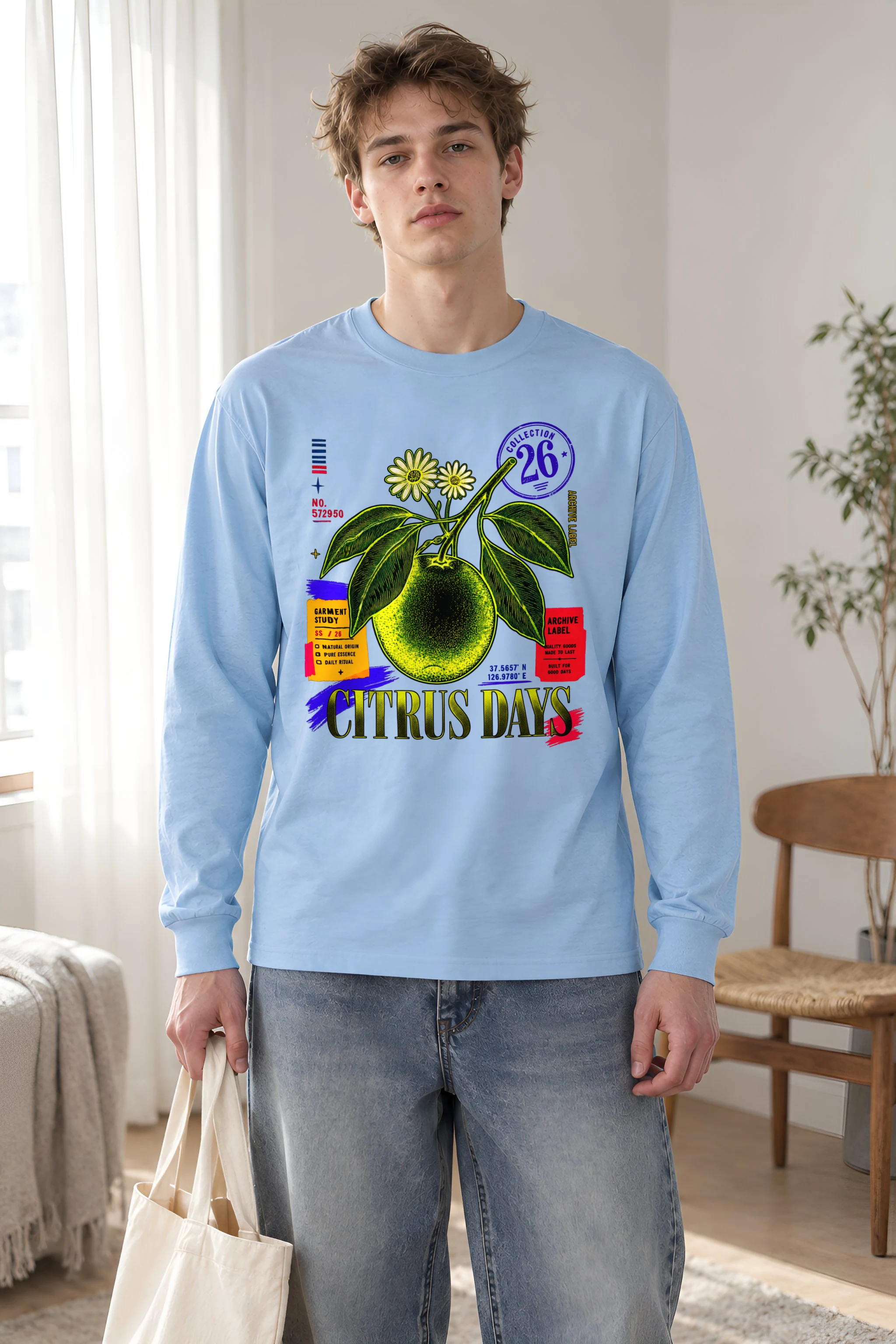 "Citrus Days" Unisex Longsleeve T-shirt