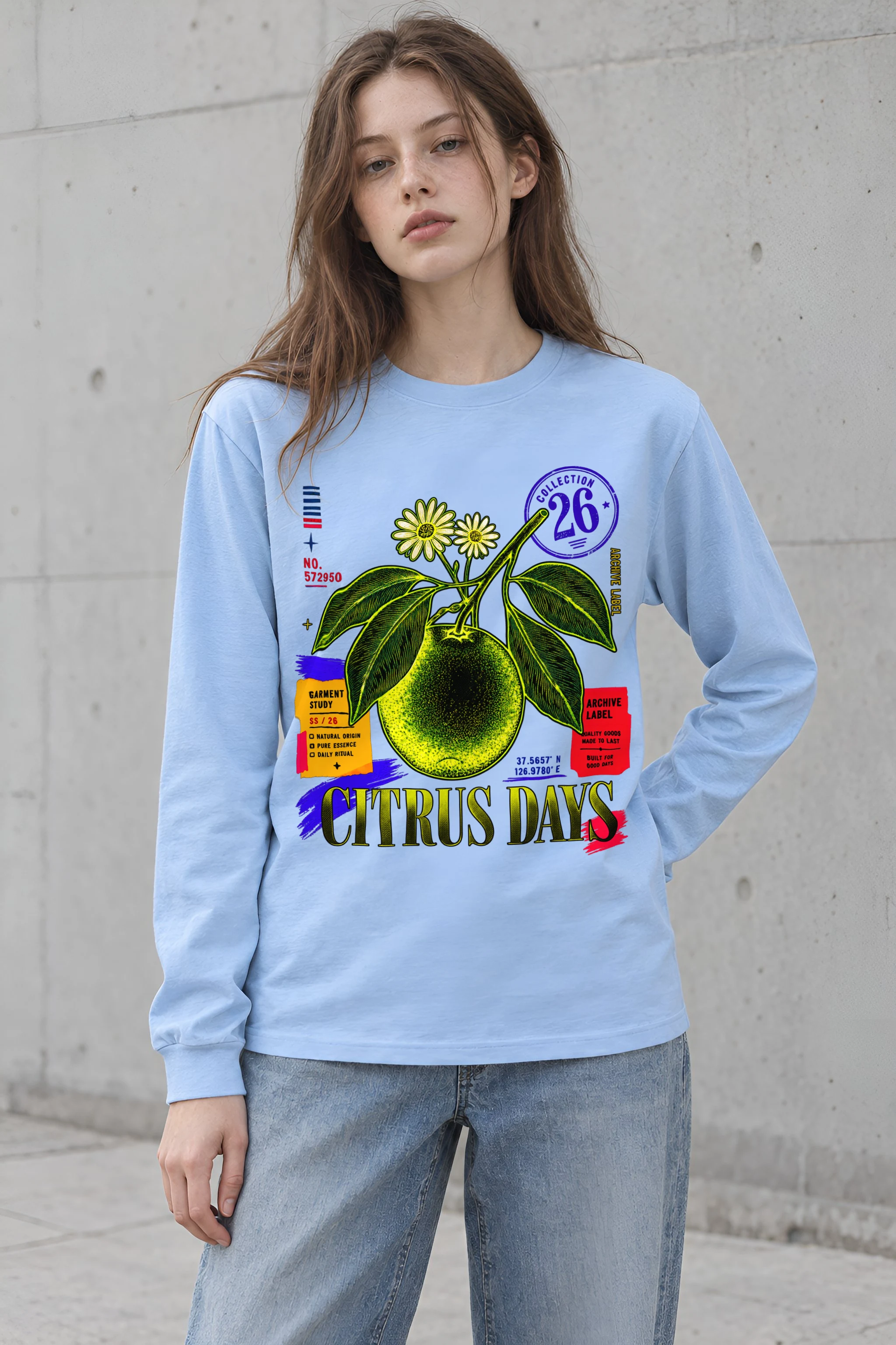 "Citrus Days" Unisex Longsleeve T-shirt