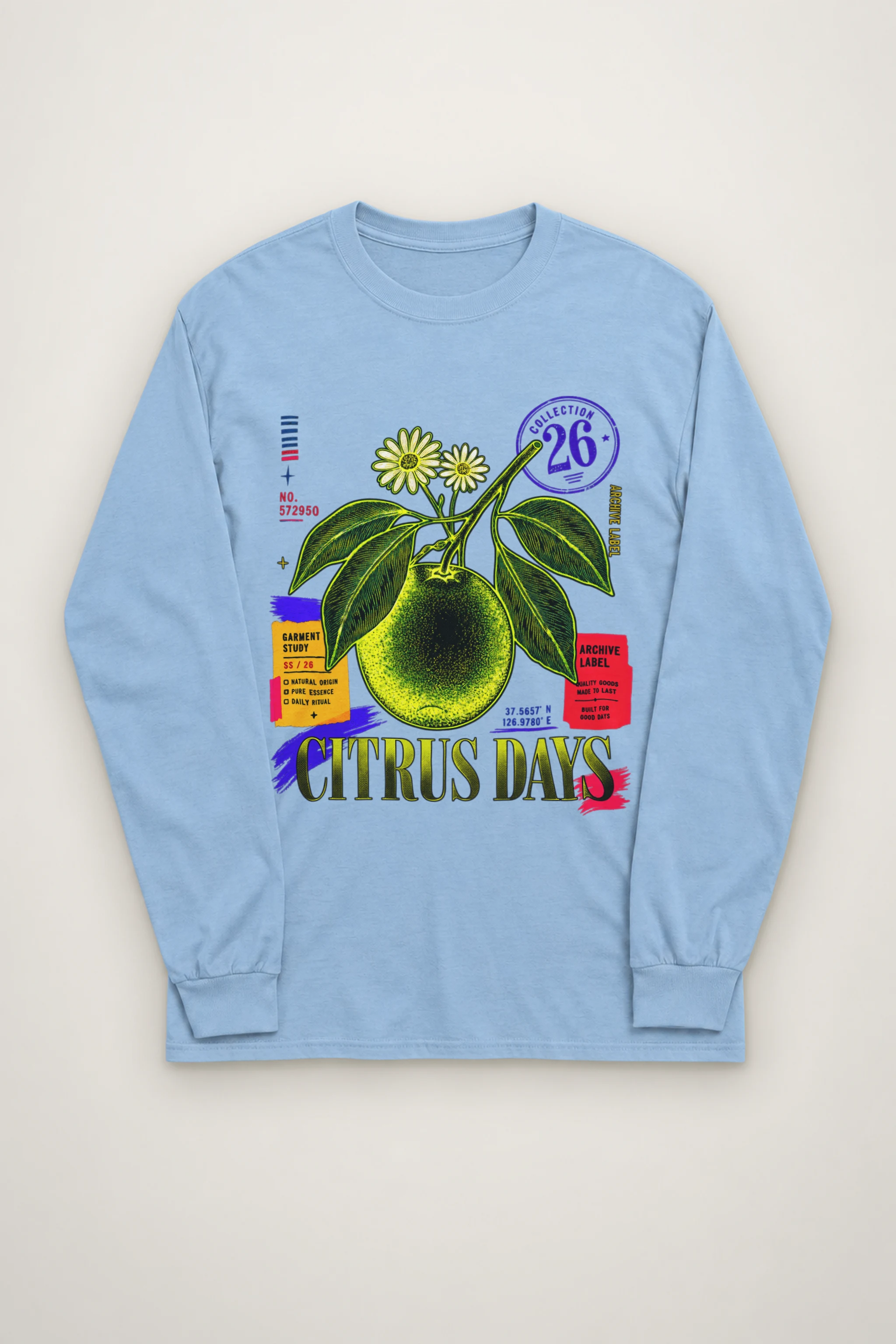 "Citrus Days" Unisex Longsleeve T-shirt