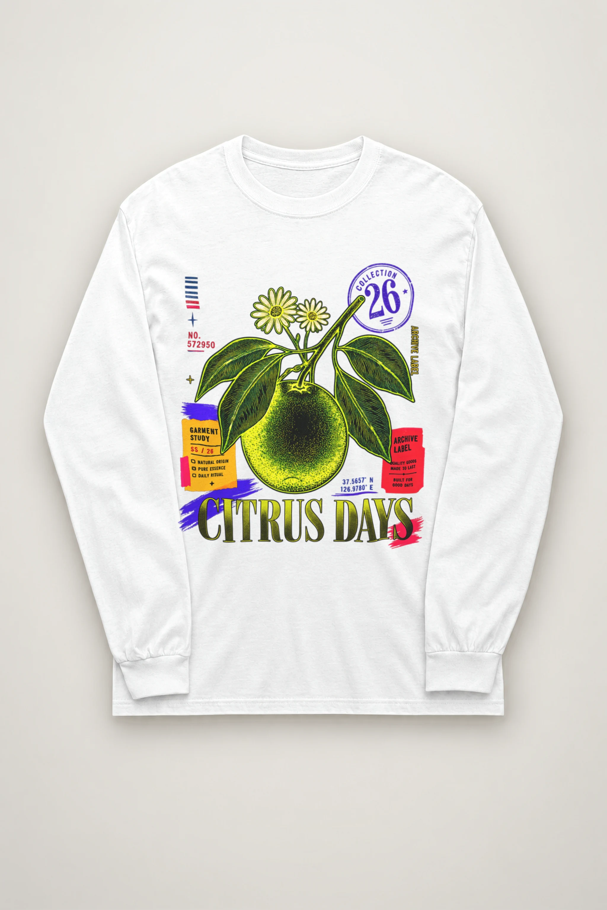 "Citrus Days" Unisex Longsleeve T-shirt