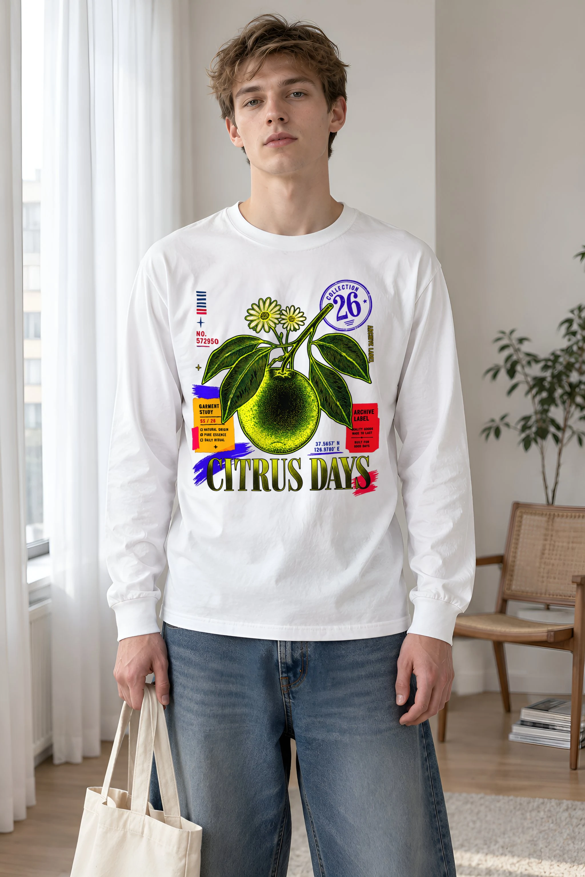 "Citrus Days" Unisex Longsleeve T-shirt