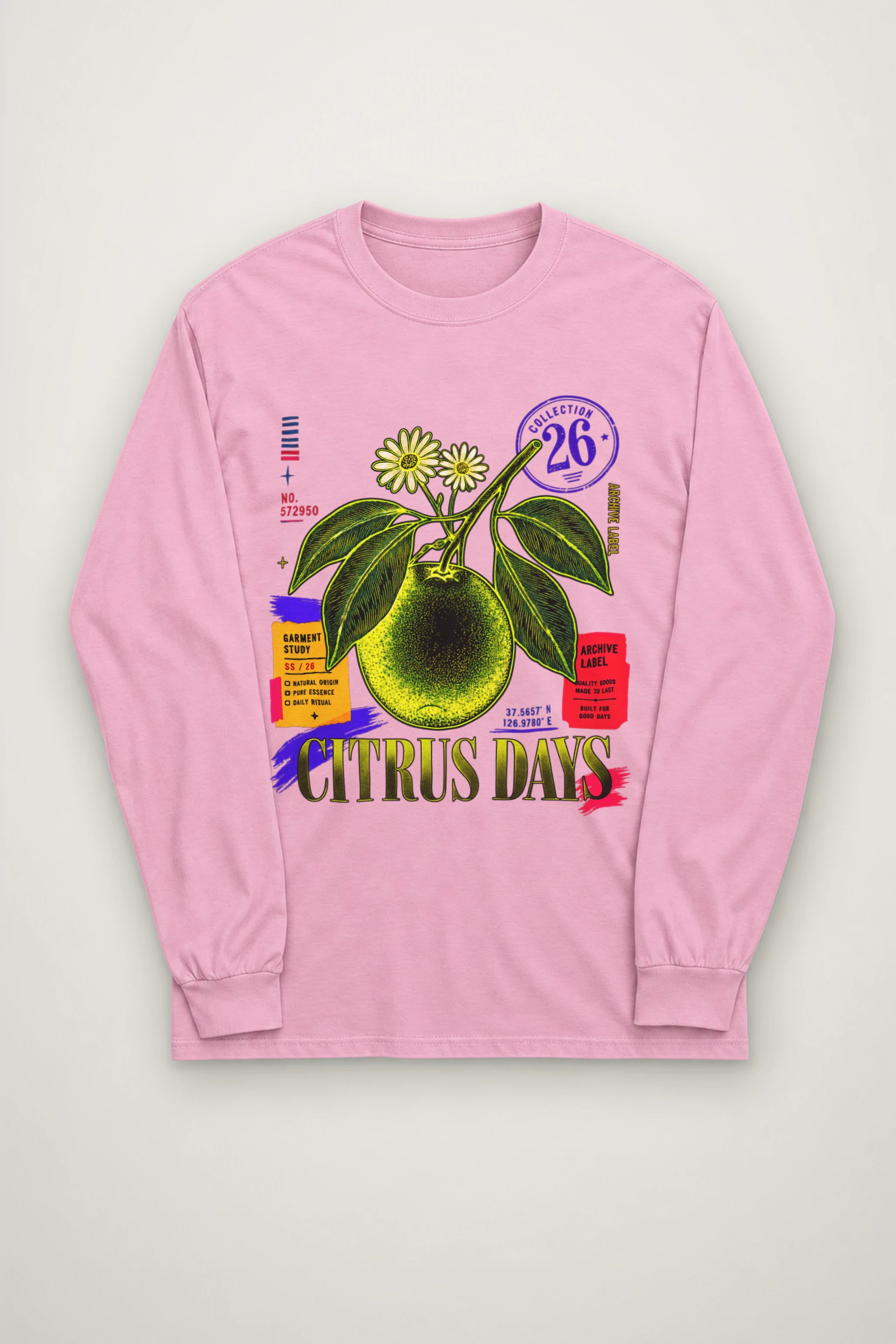 "Citrus Days" Unisex Longsleeve T-shirt