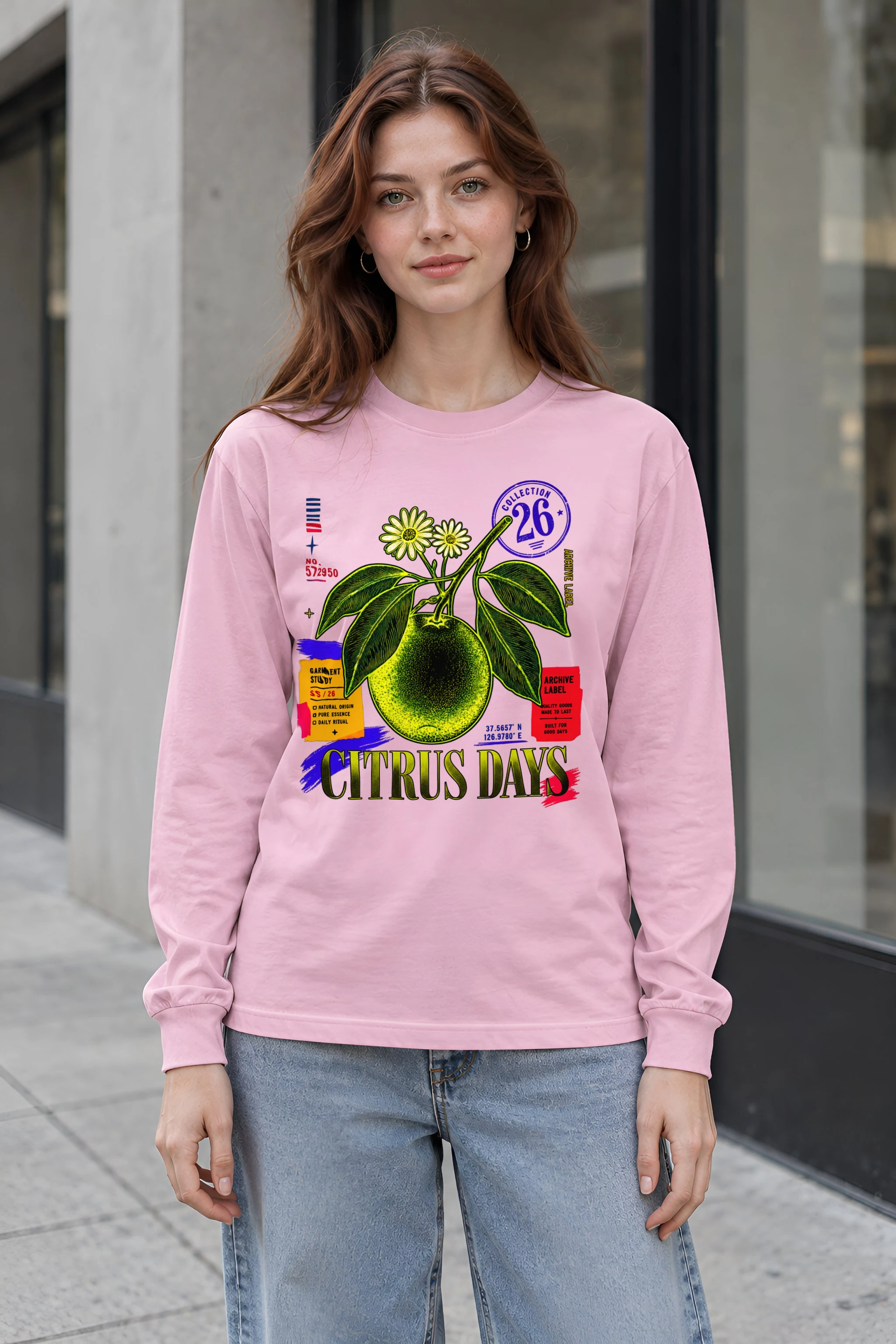 "Citrus Days" Unisex Longsleeve T-shirt