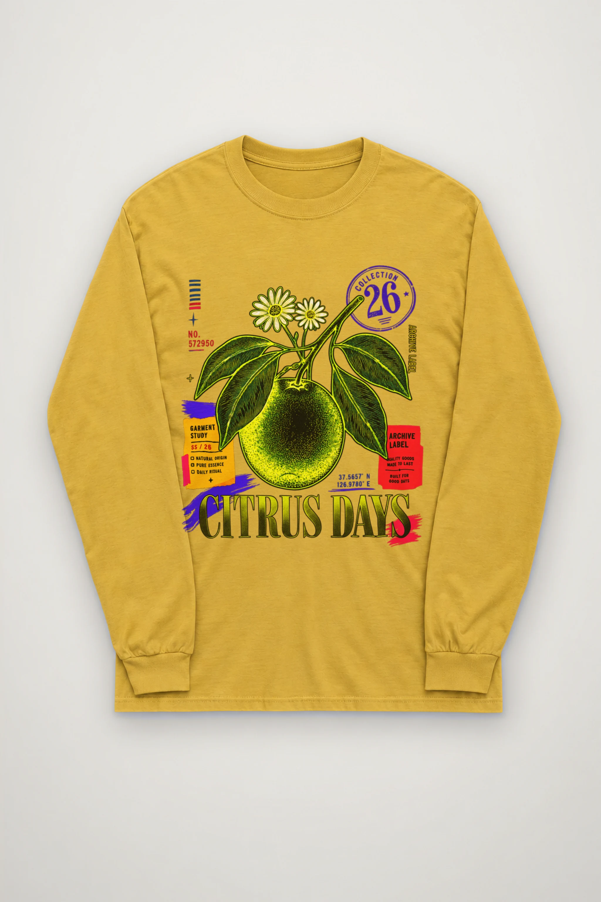 "Citrus Days" Unisex Longsleeve T-shirt
