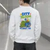 "City Bloom Route" Heavy Blend Unisex Crewneck Sweatshirt