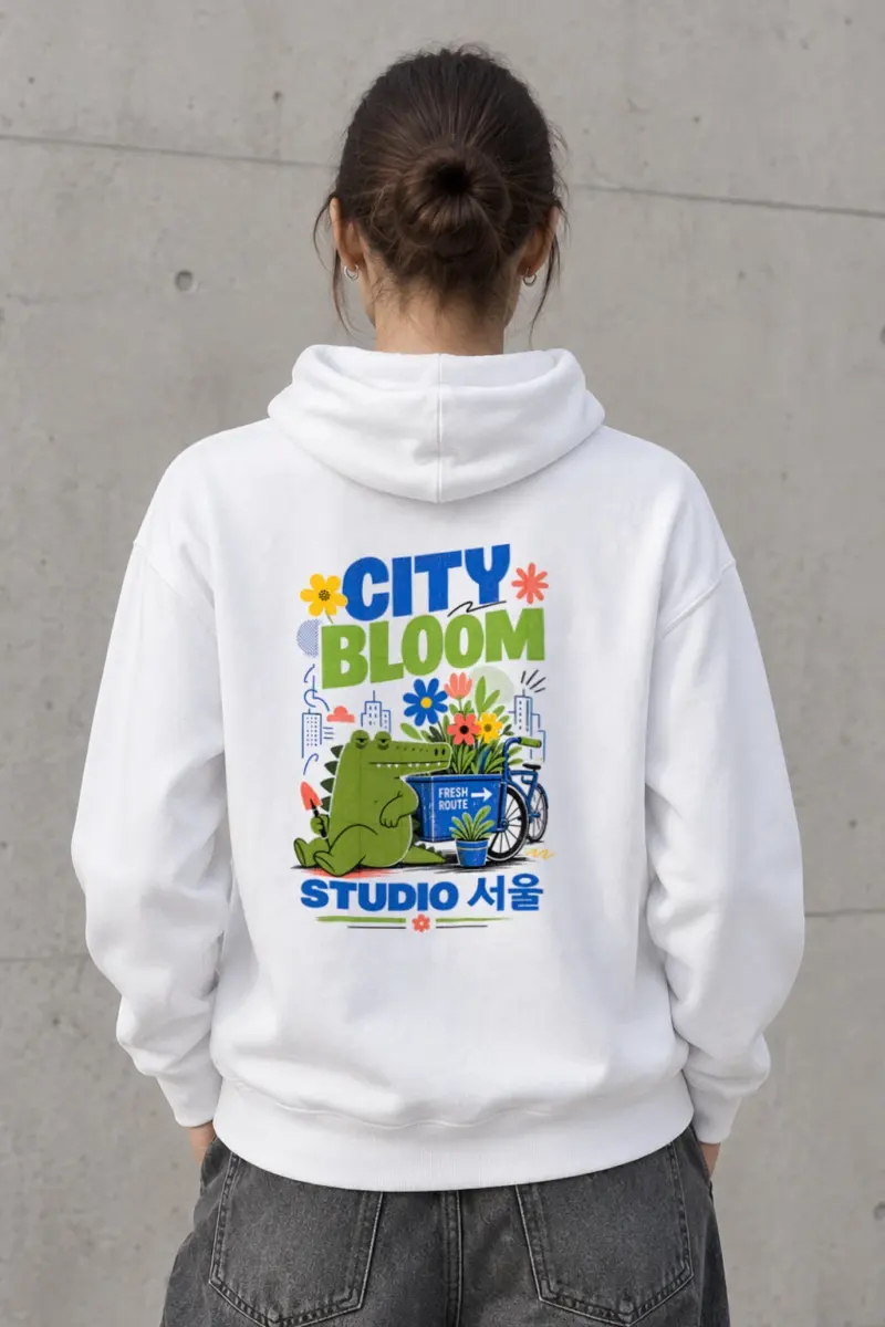 "City Bloom Route" Heavy Blend Unisex Pullover Hoodie