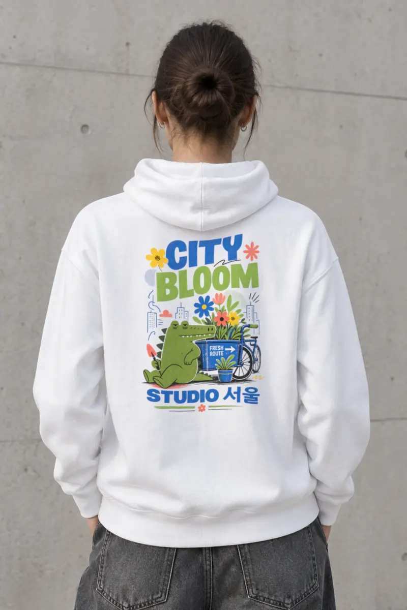 "City Bloom Route" Heavy Blend Unisex Pullover Hoodie
