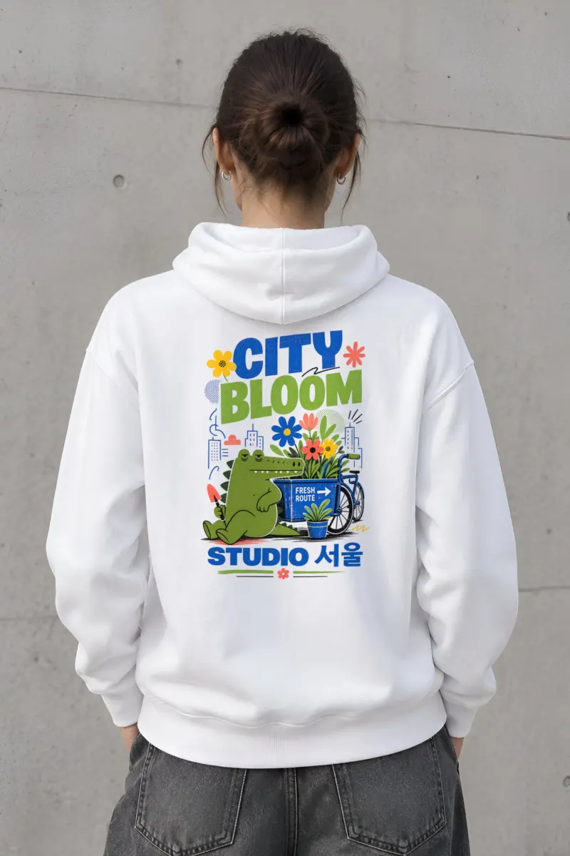 "City Bloom Route" Heavy Blend Unisex Pullover Hoodie
