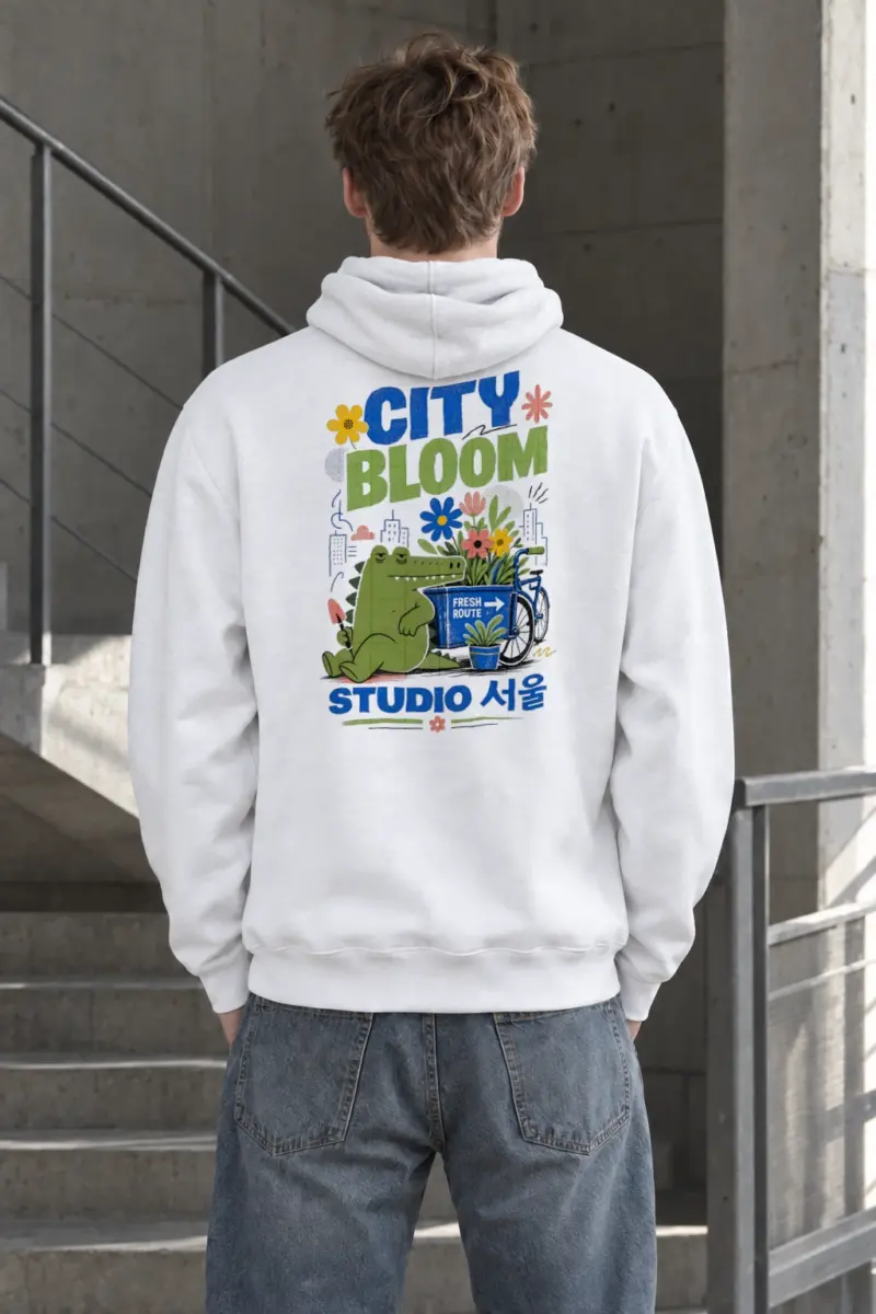 "City Bloom Route" Heavy Blend Unisex Pullover Hoodie