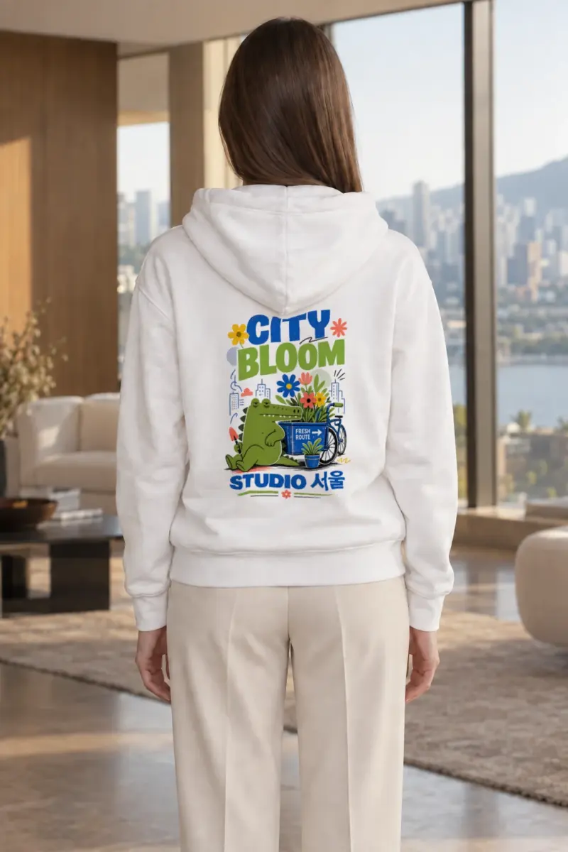 "City Bloom Route" Heavy Blend Unisex Pullover Hoodie | Gildan 18500