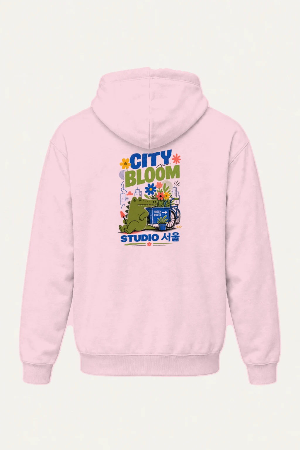 "City Bloom Route" Heavy Blend Unisex Pullover Hoodie | Gildan 18500