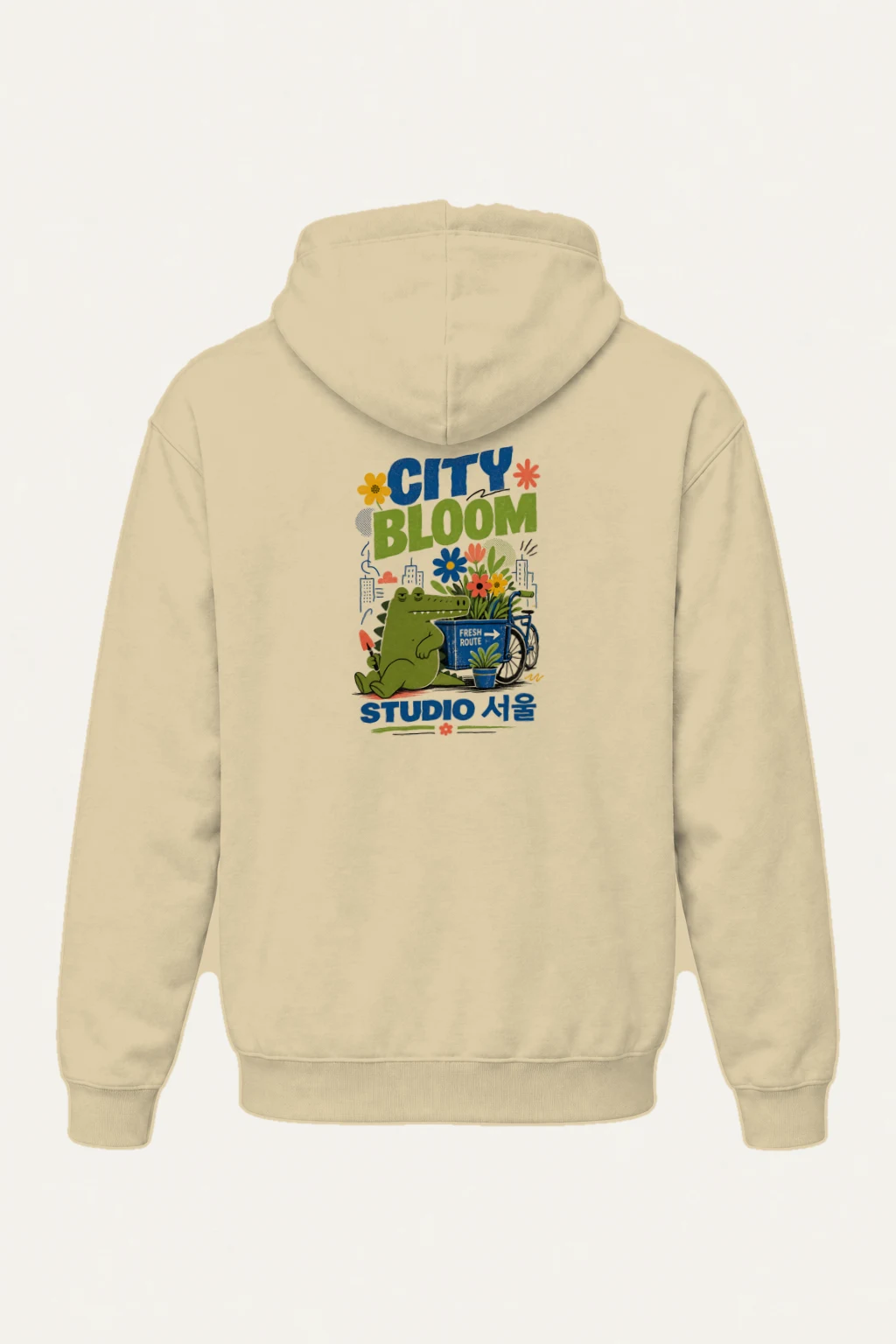"City Bloom Route" Heavy Blend Unisex Pullover Hoodie | Gildan 18500