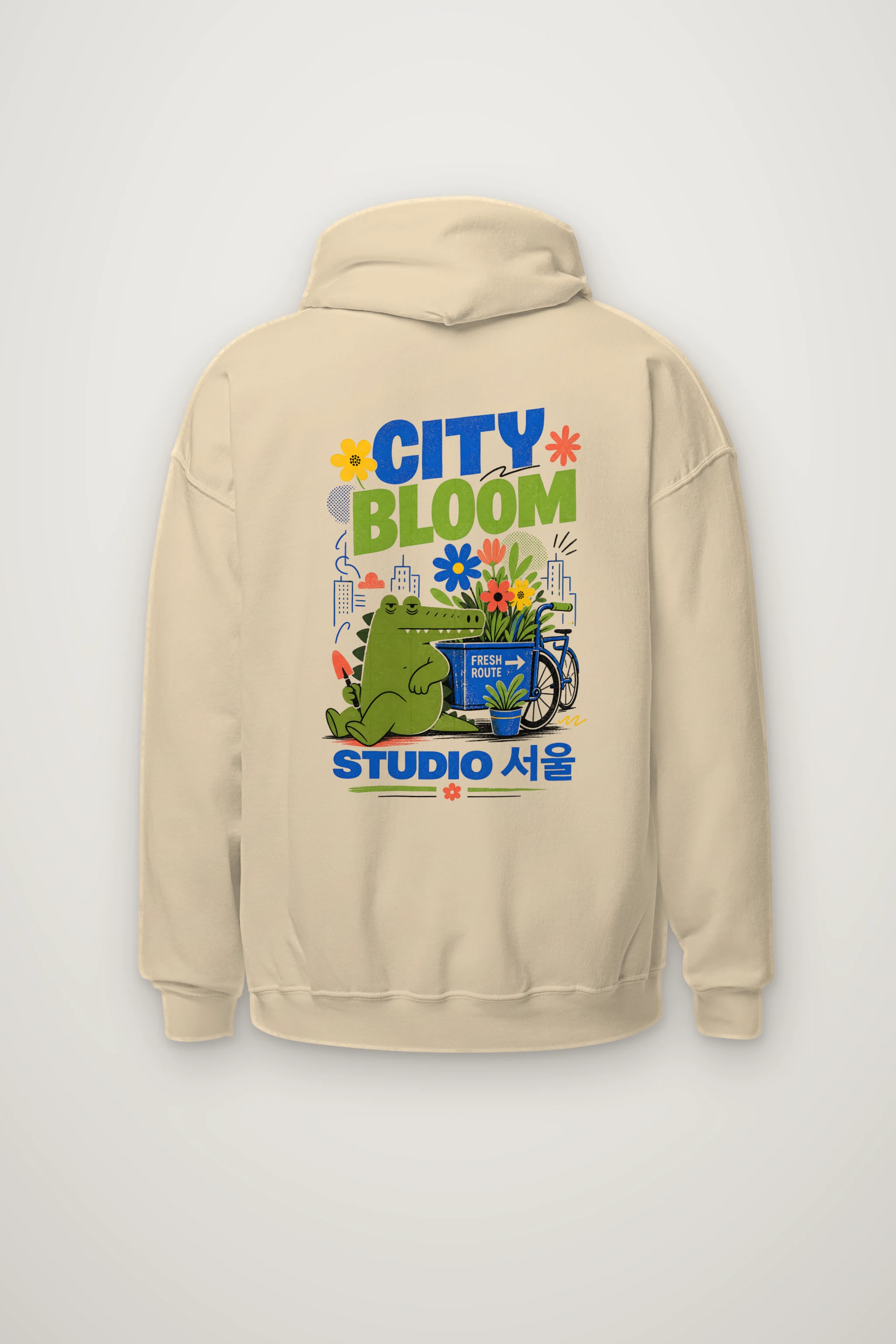 "City Bloom Route" Heavy Blend Unisex Pullover Hoodie