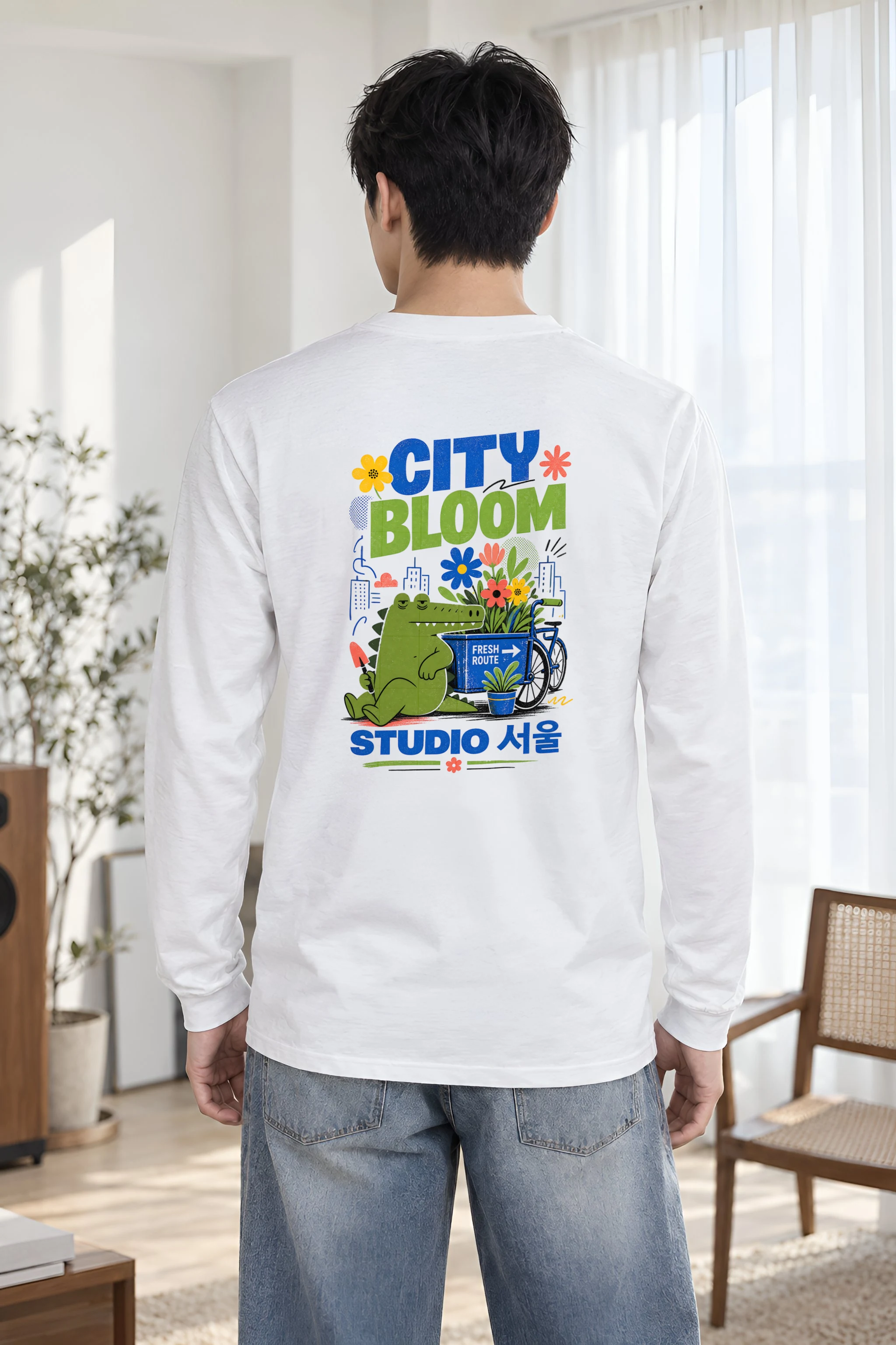 "City Bloom Route" Unisex Longsleeve T-shirt