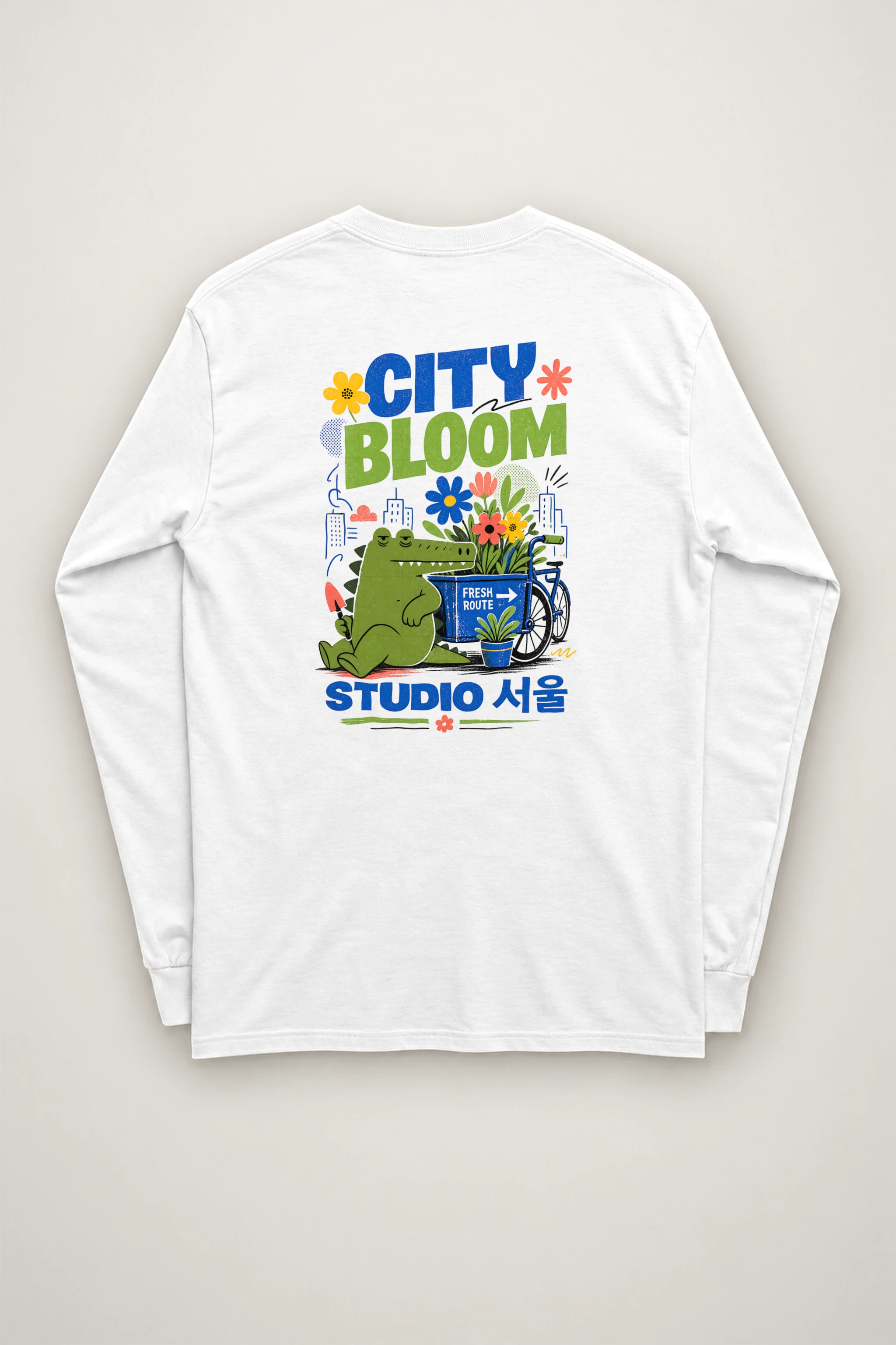 "City Bloom Route" Unisex Longsleeve T-shirt