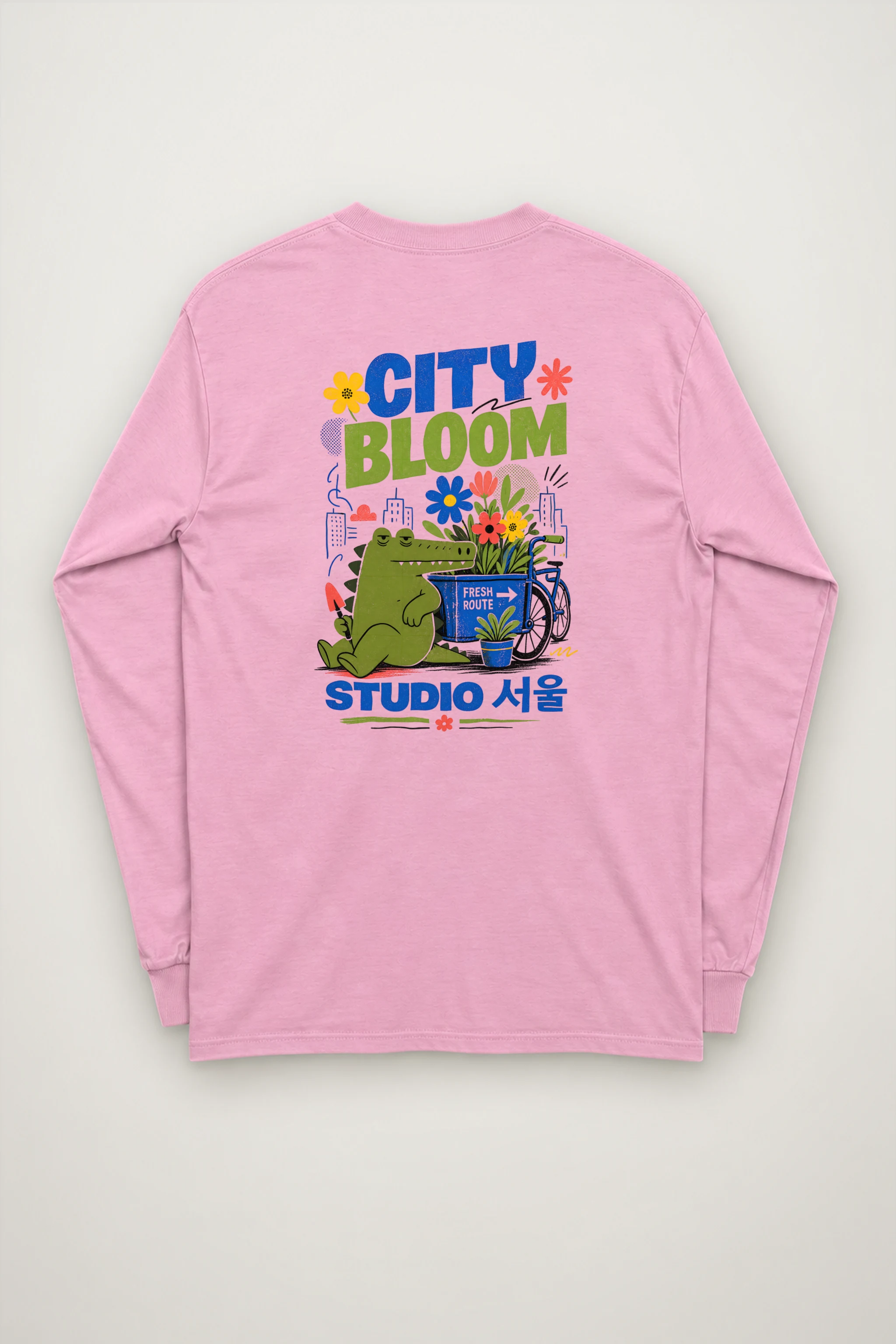 "City Bloom Route" Unisex Longsleeve T-shirt