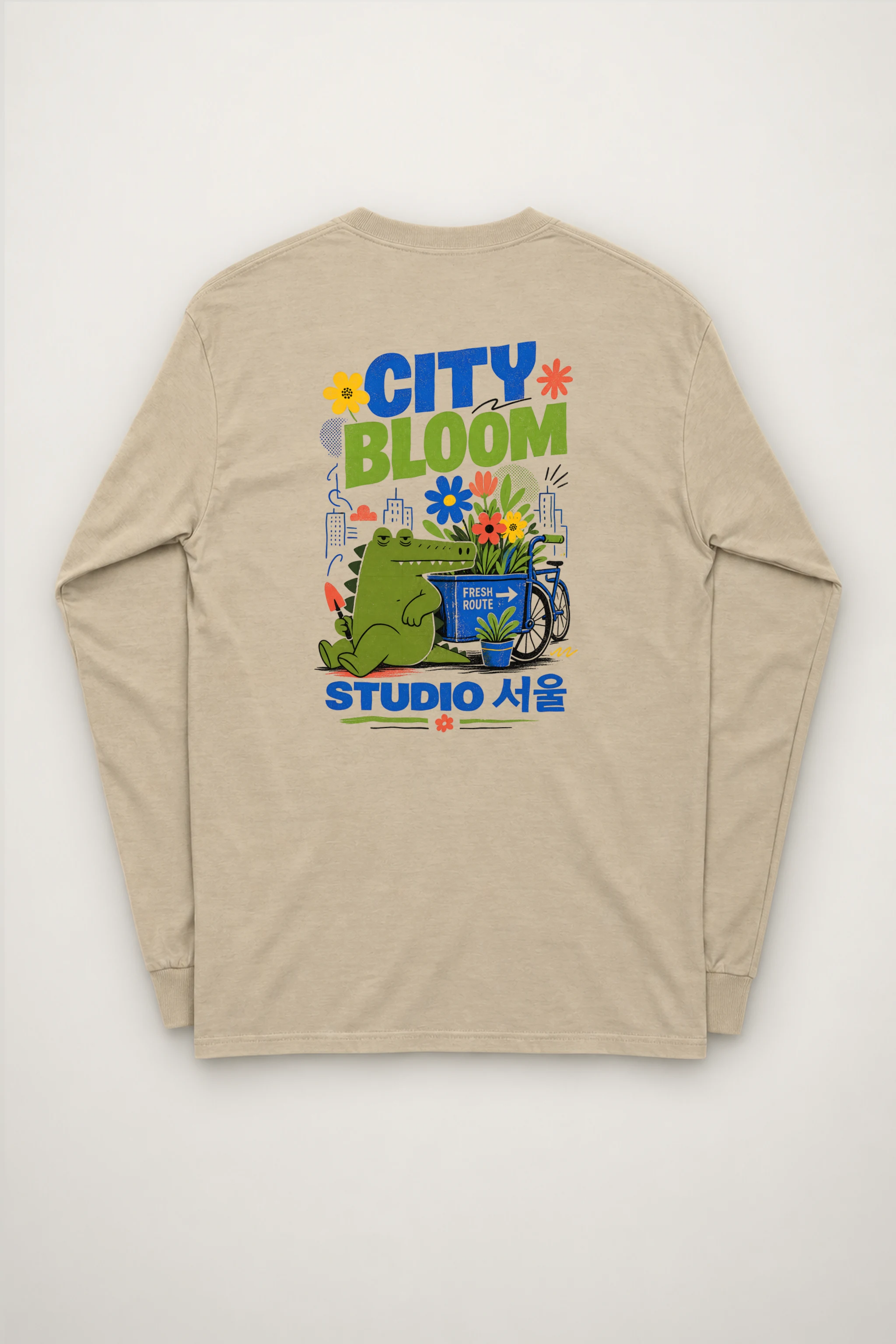 "City Bloom Route" Unisex Longsleeve T-shirt