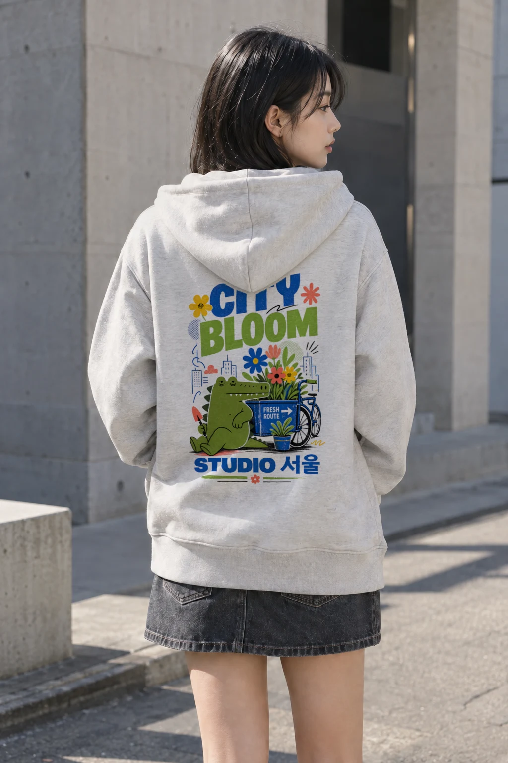 "City Bloom Studio" Heavy Blend Unisex Pullover Hoodie | Gildan 18500
