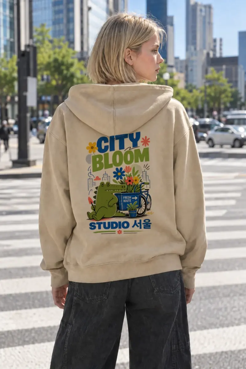 “City Bloom Studio” Heavy Blend Unisex Pullover Hoodie | Gildan 18500