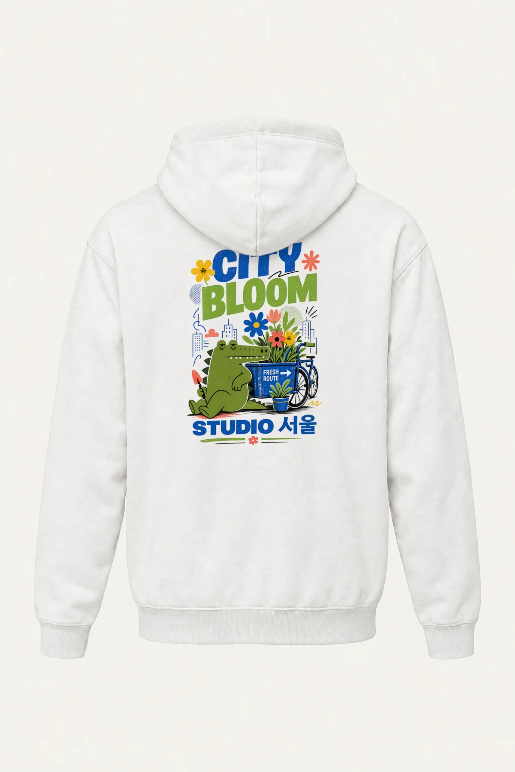 "City Bloom Studio" Heavy Blend Unisex Pullover Hoodie | Gildan 18500