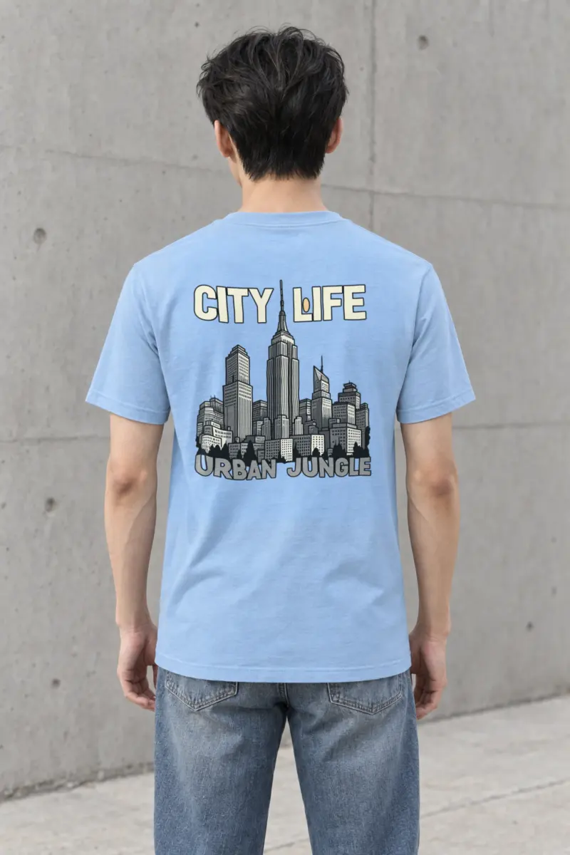 "City Life Urban Jungle" Heavyweight Unisex Crewneck T-shirt