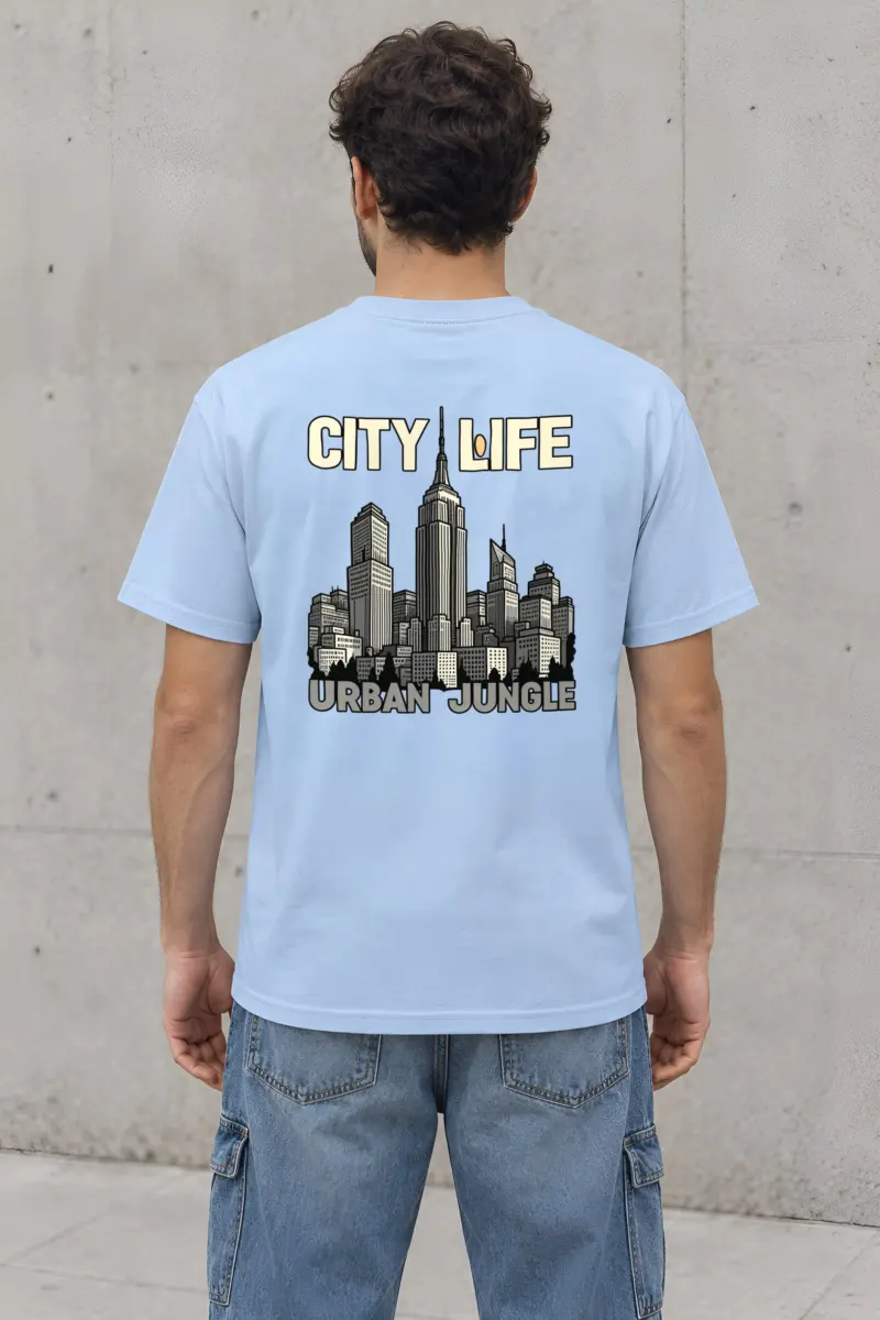 "City Life Urban Jungle" Heavyweight Unisex Crewneck T-shirt