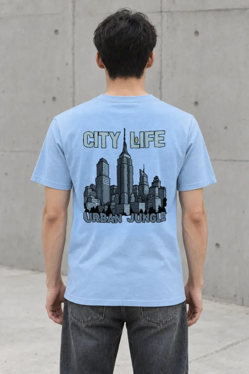 "City Life Urban Jungle" Heavyweight Unisex Crewneck T-shirt