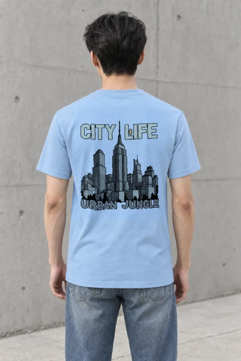 "City Life Urban Jungle" Heavyweight Unisex Crewneck T-shirt