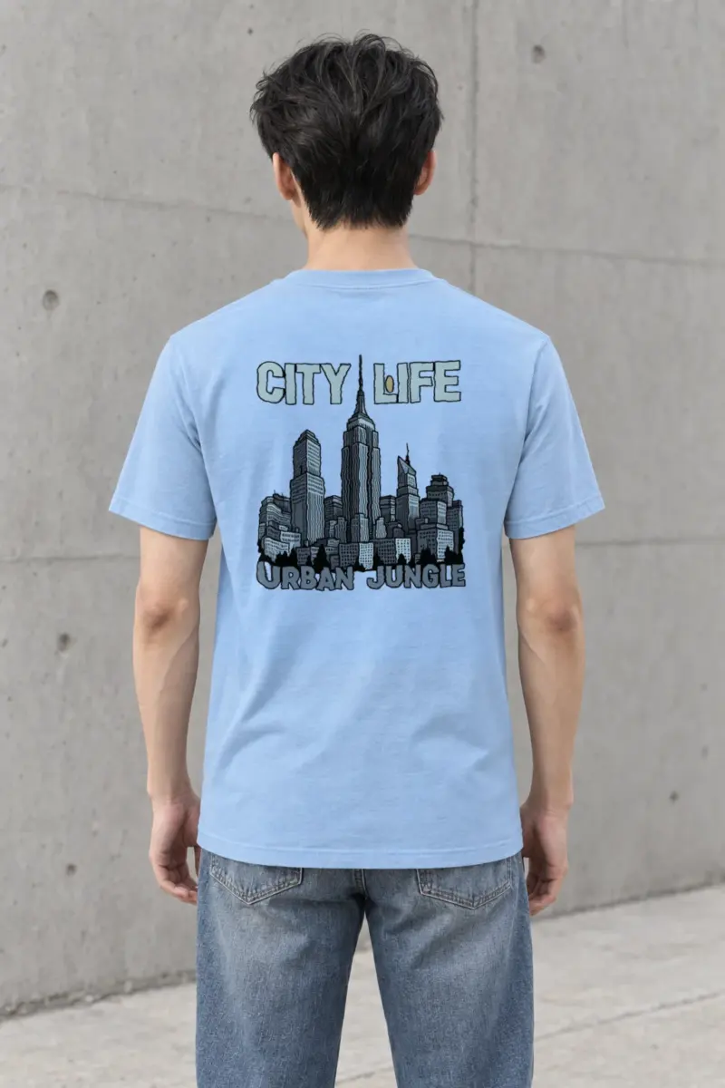 "City Life Urban Jungle" Heavyweight Unisex Crewneck T-shirt