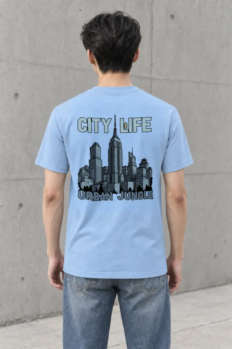 "City Life Urban Jungle" Heavyweight Unisex Crewneck T-shirt
