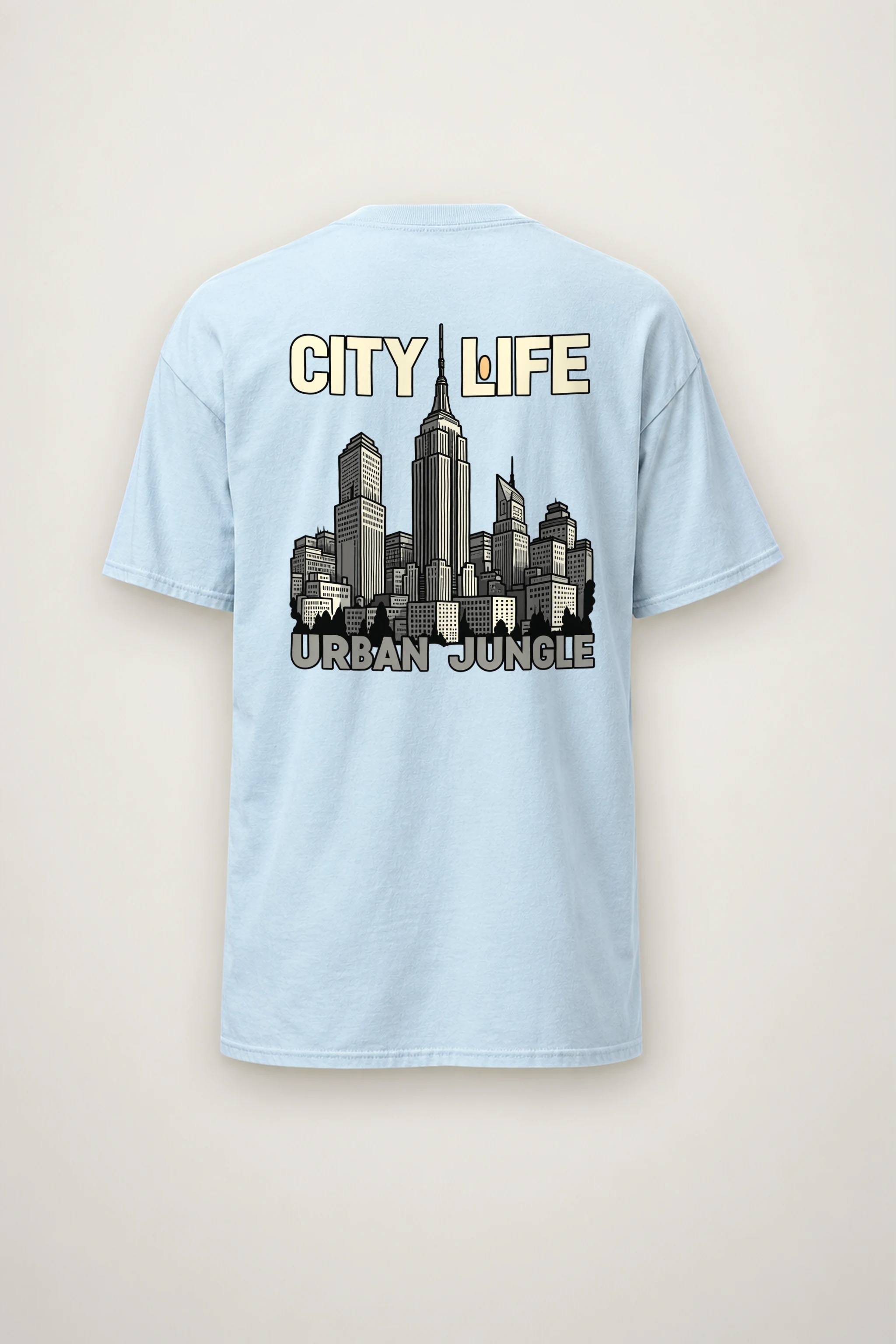 "City Life Urban Jungle" Heavyweight Unisex Crewneck T-shirt