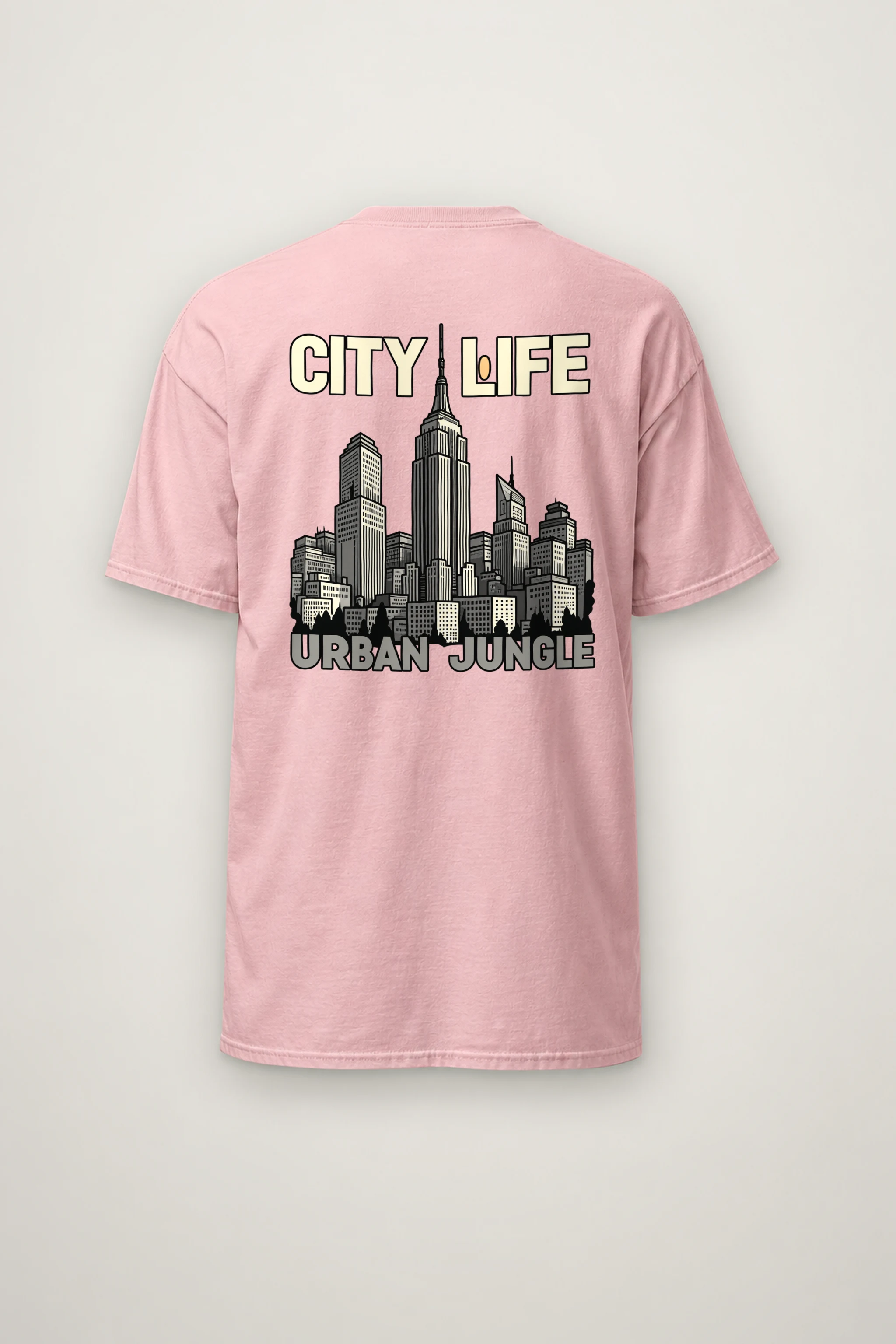 "City Life Urban Jungle" Heavyweight Unisex Crewneck T-shirt