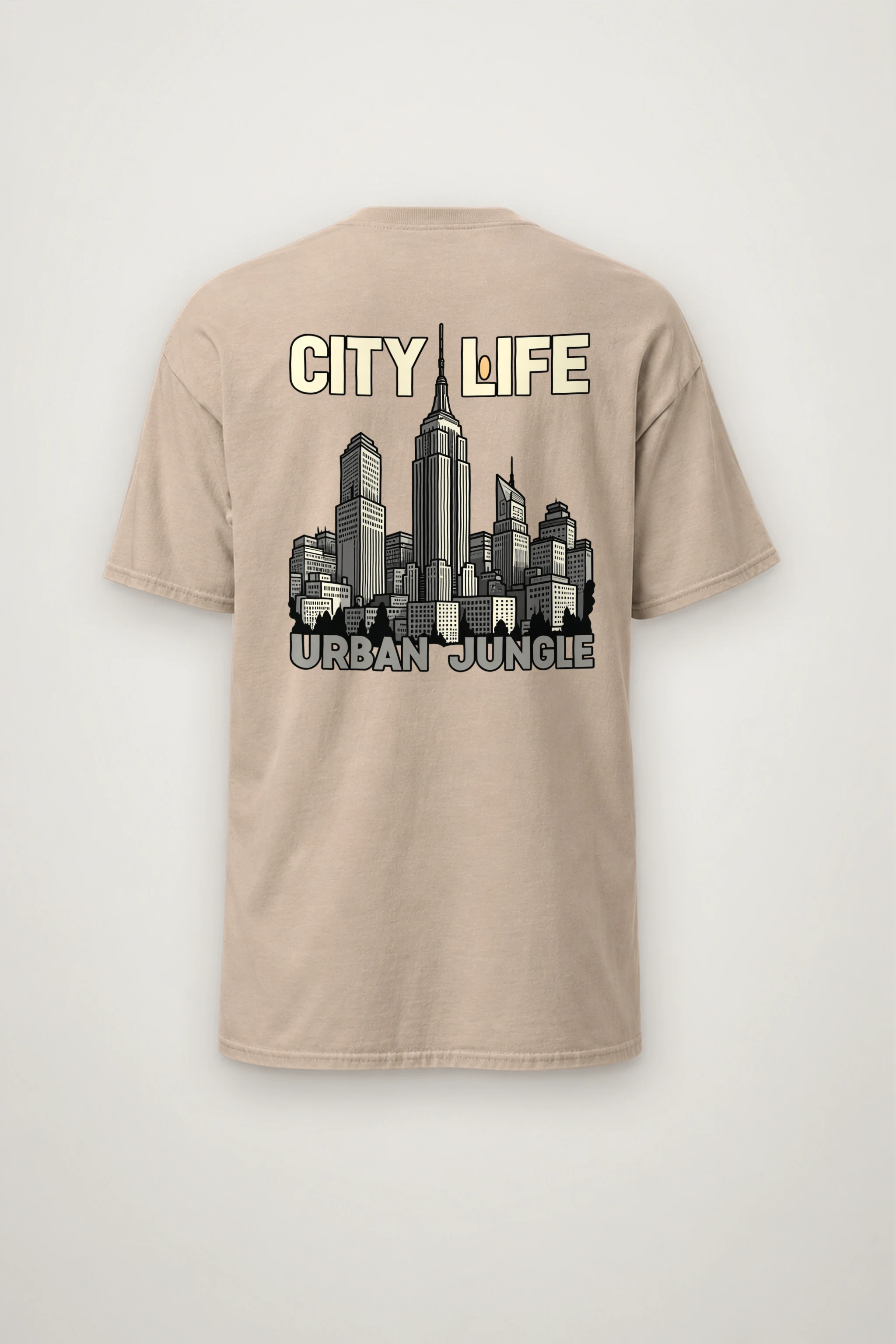 "City Life Urban Jungle" Heavyweight Unisex Crewneck T-shirt