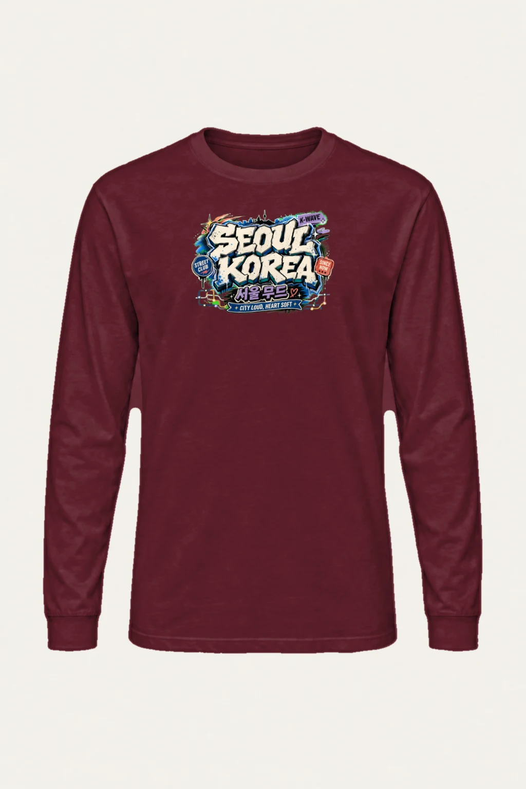 "City Loud Heart Soft" Unisex Longsleeve T-shirt | Gildan 2400