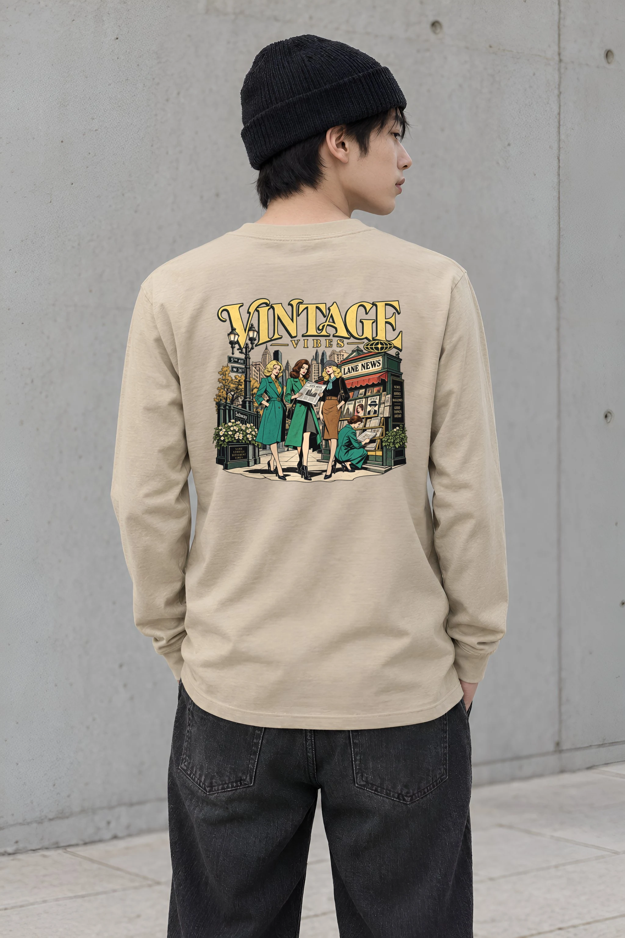 "City News Lane" Unisex Longsleeve T-shirt