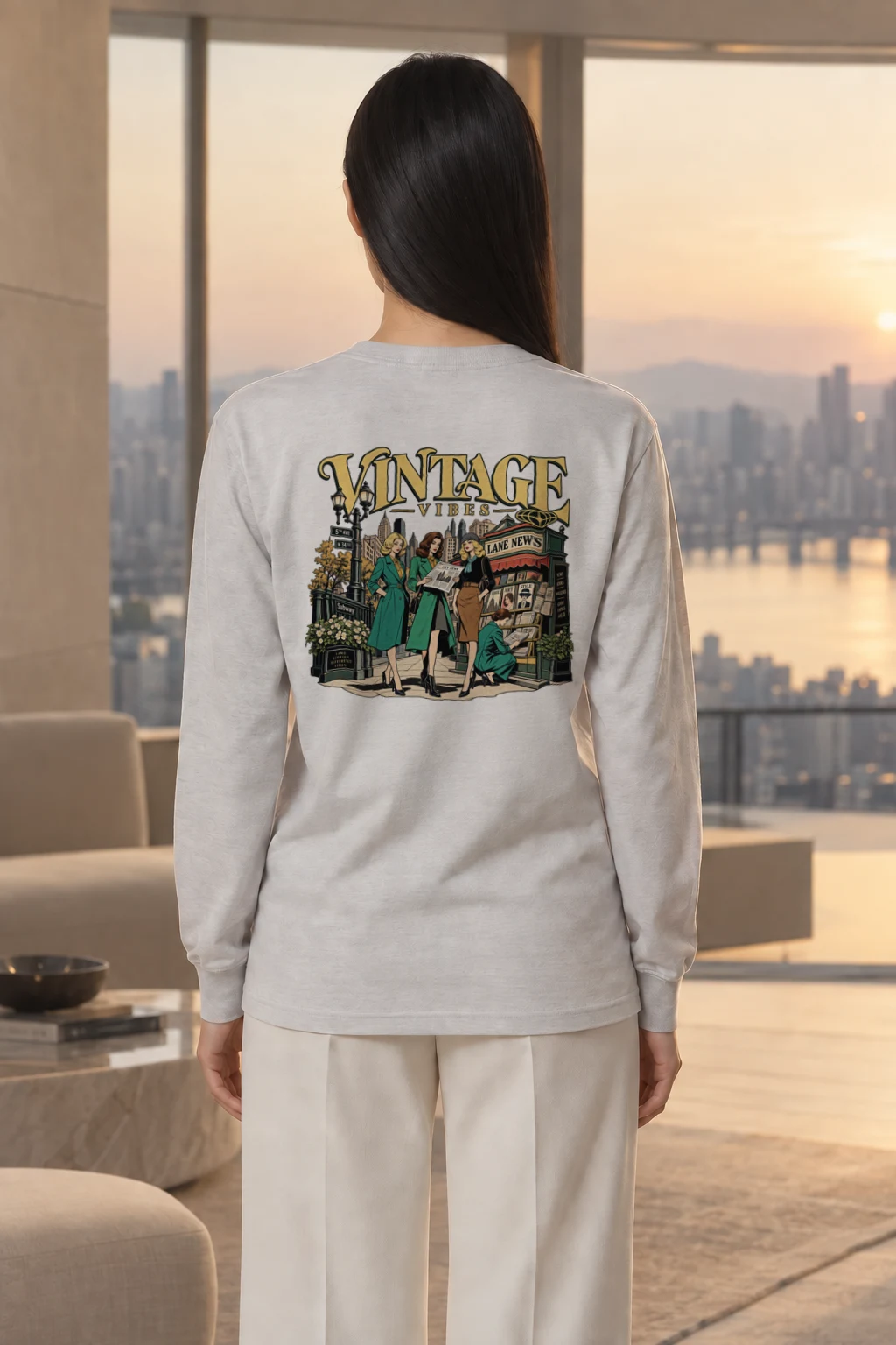 "City News Lane" Unisex Longsleeve T-shirt | Gildan 2400