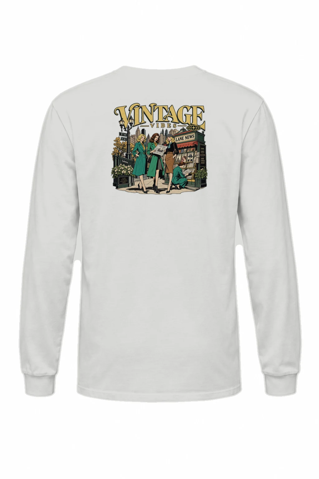 "City News Lane" Unisex Longsleeve T-shirt | Gildan 2400