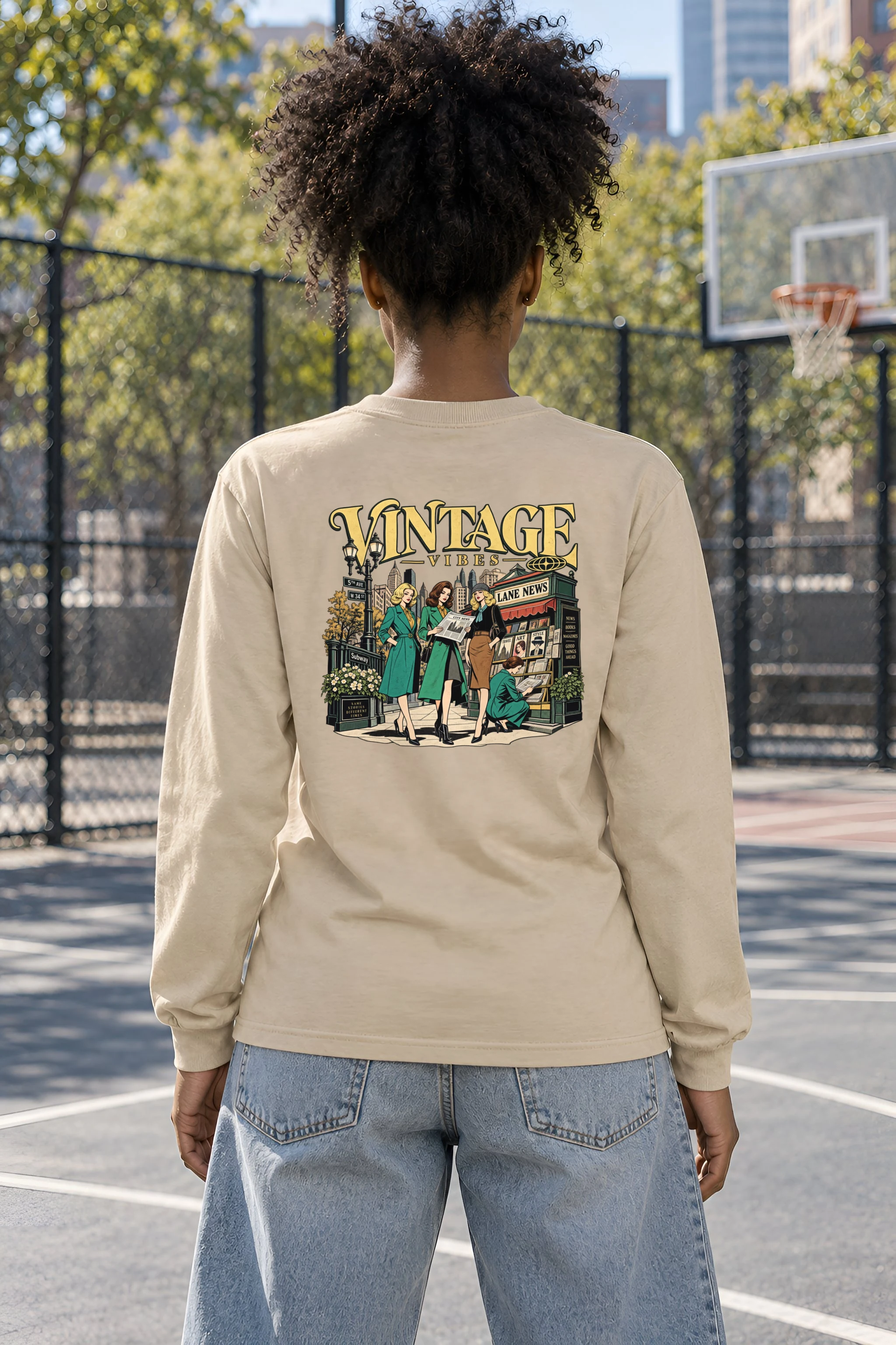 "City News Lane" Unisex Longsleeve T-shirt